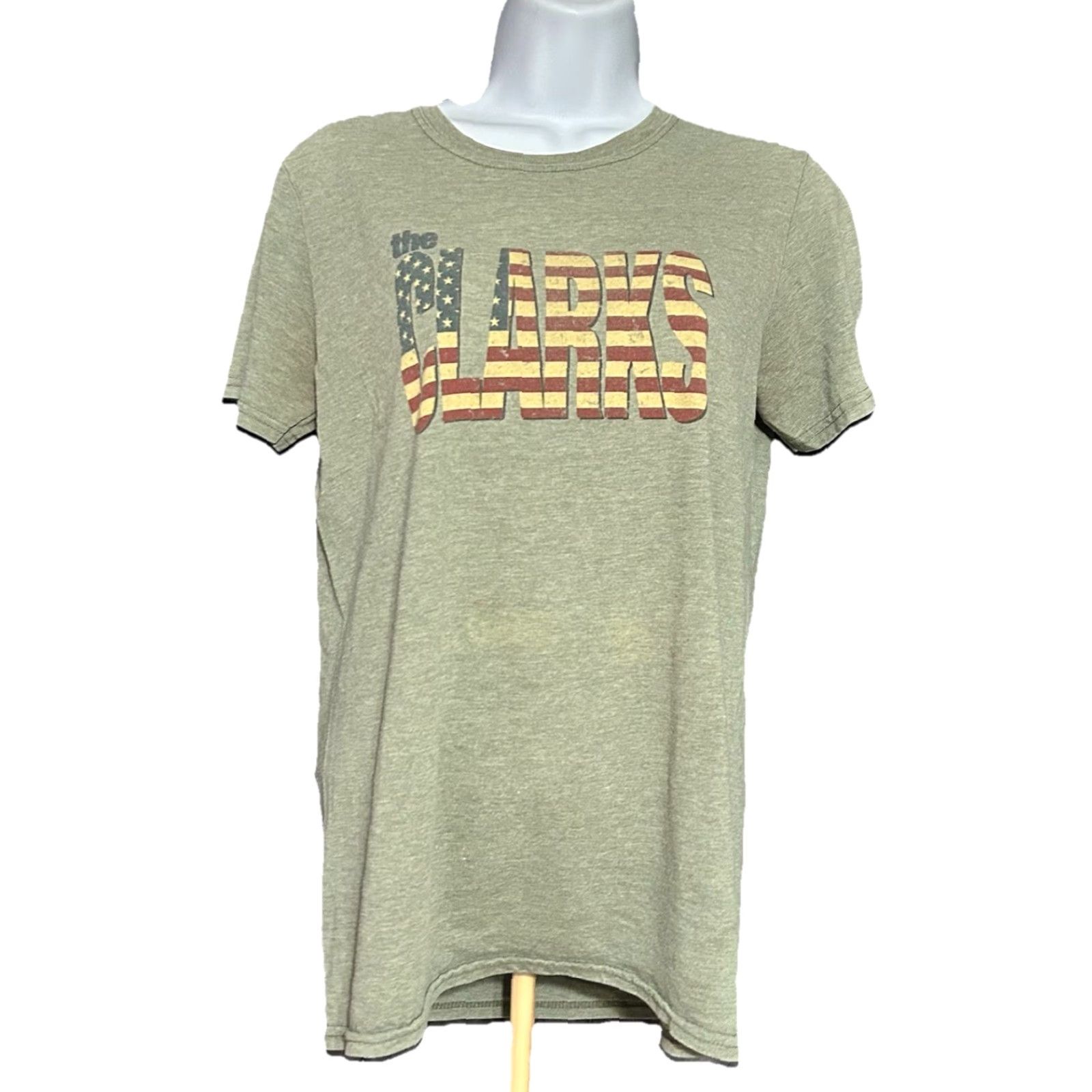 Gildan VINTAGE The Clarks Shirt Women Small Green Short Sleeve Double Sided Pittsburgh Band Size S / US 4 / IT 40 - 2 Thumbnail