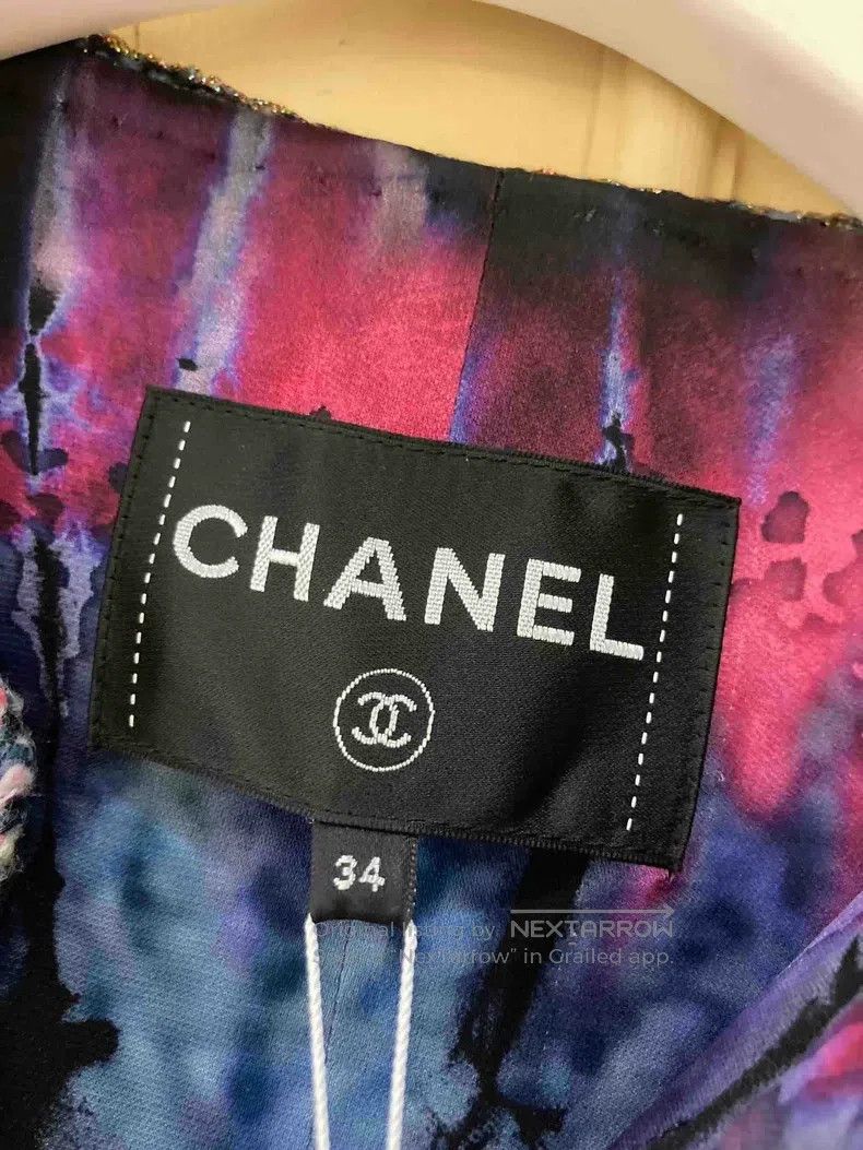 Chanel Chanel Fantasy colour block thousand-bird check round-neck Size XXS / US 00 / IT 34 - 7 Thumbnail
