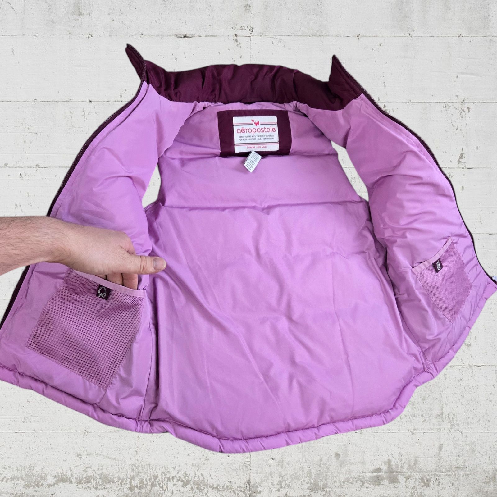 Aeropostale Y2K Aeropostale Purple Puffer Vest Size Medium Size M / US 6-8 / IT 42-44 - 7 Thumbnail