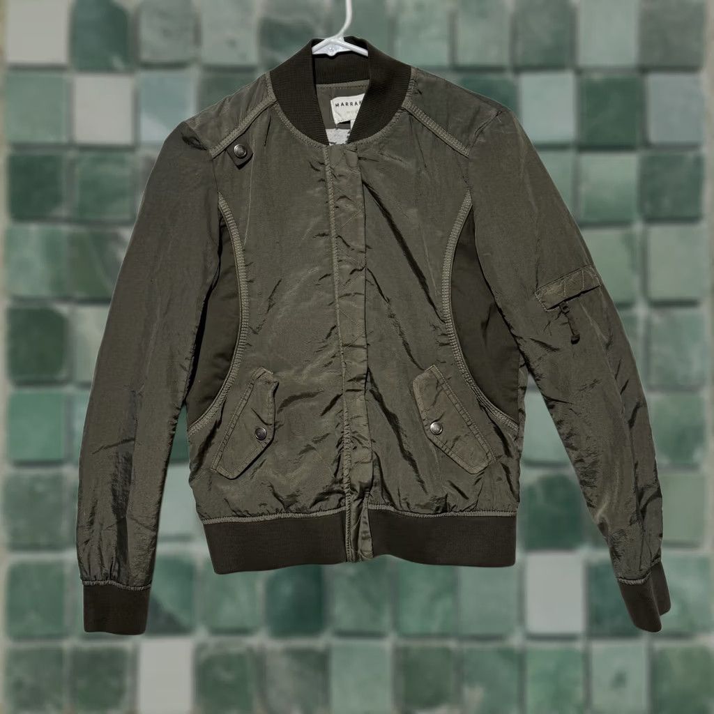 Anthropologie Marrakech Jacket Womens XS Green Bomber Full Zip Snap Moto Jacket Motorcycle Style Casual Workwear Confirms Regular Women XS Green Jacket Size XS / US 0-2 / IT 36-38 - 1 Thumbnail