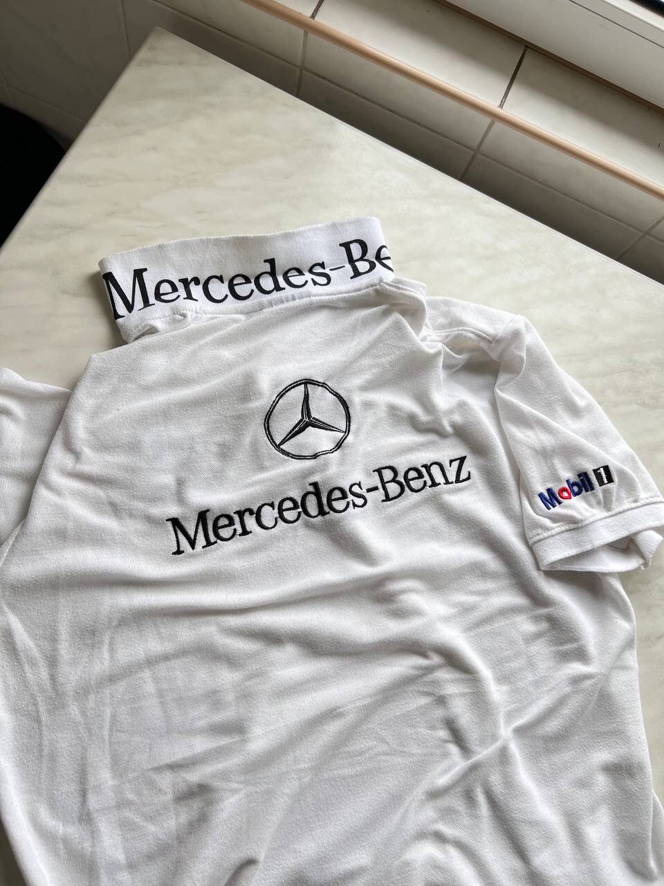 Mercedes-Benz × Vintage Mercedes Benz vintage polos tee 90s Size US XL / EU 56 / 4 - 7 Thumbnail