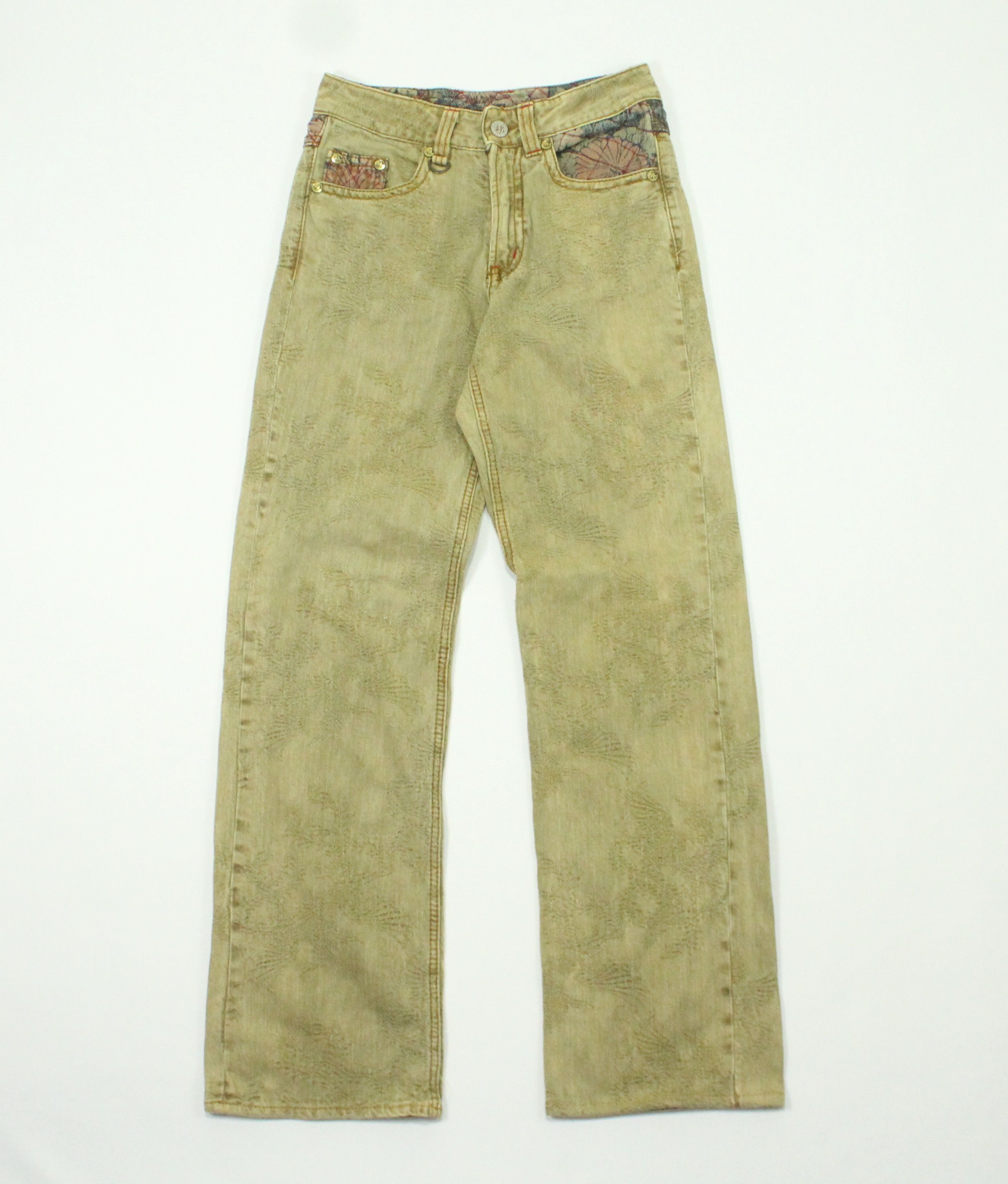 Japanese Brand Embroidered NISHIKI Denim Inspired Kapital Visvim LGB Evisu Size US 30 / EU 46 - 2 Thumbnail