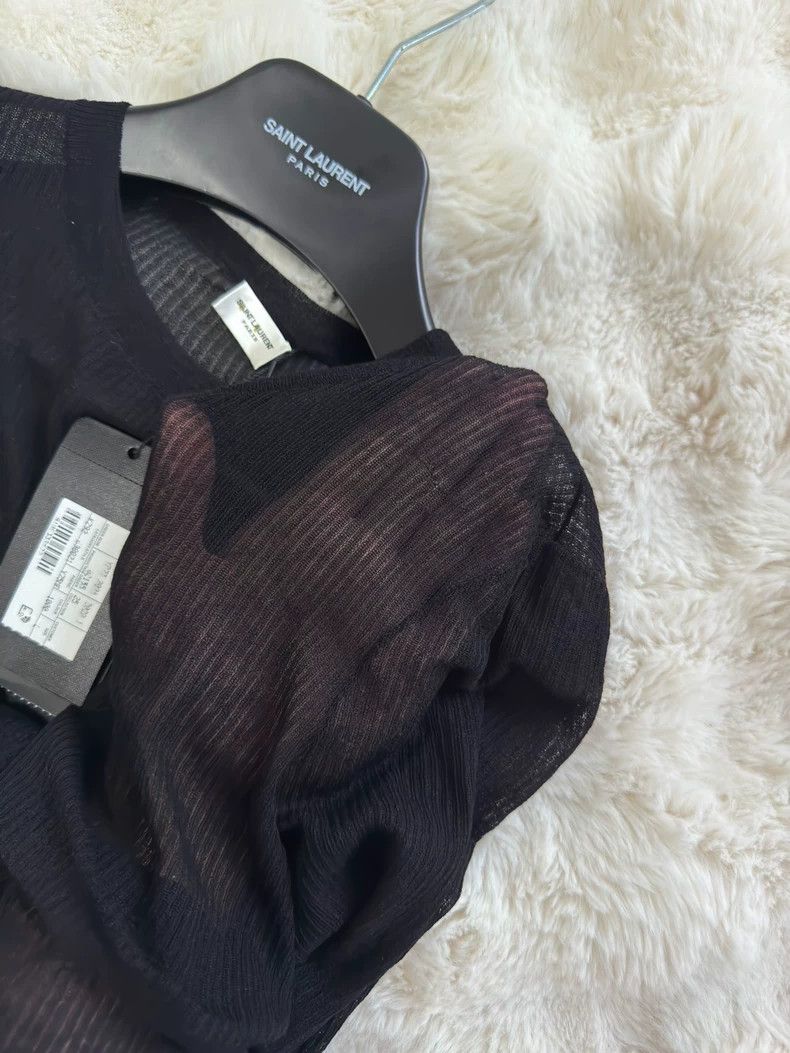 Saint Laurent Paris Saint laurent paris See-Through Undershirt long sleeves 250 Size L / US 10 / IT 46 - 7 Thumbnail