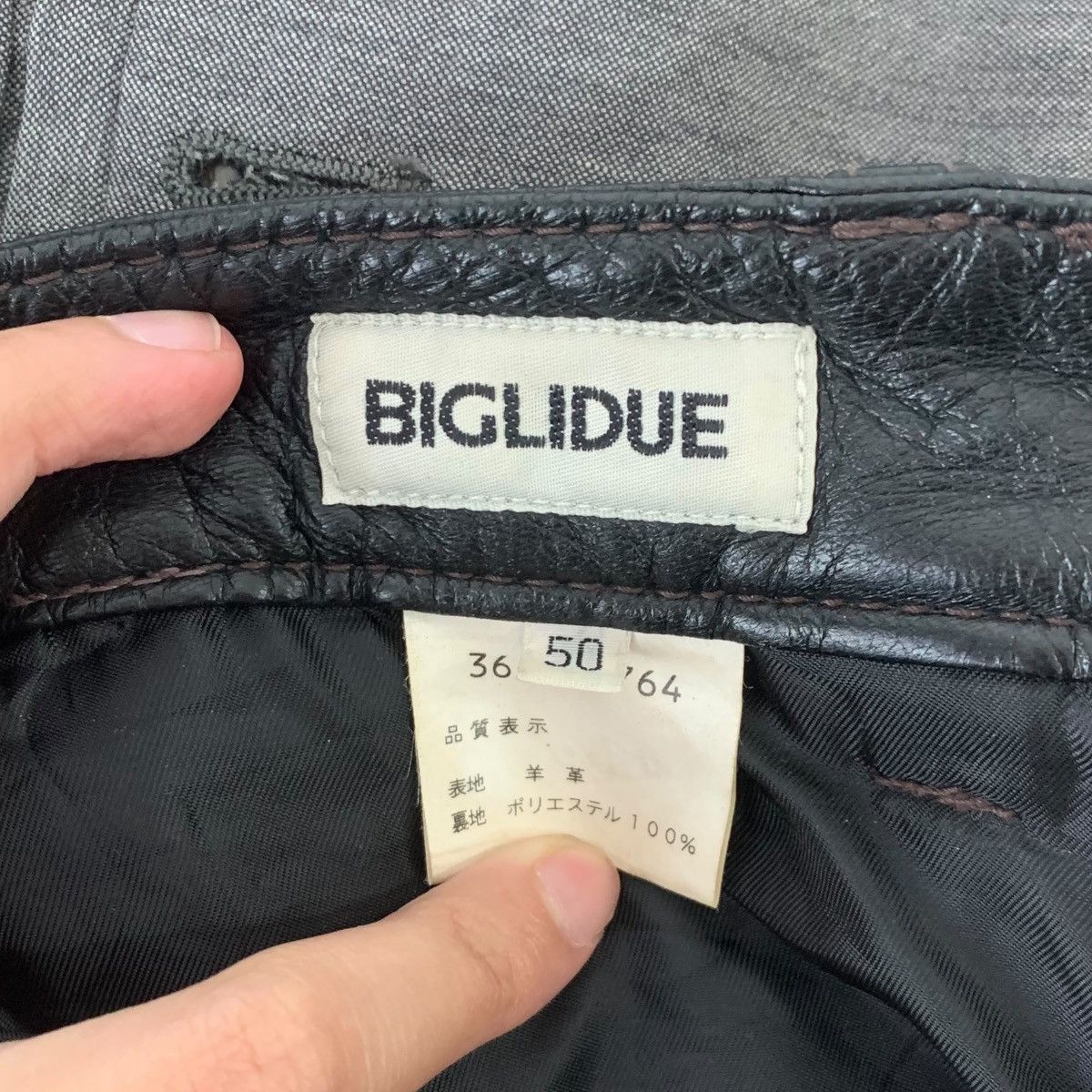 Vintage Vintage BIQLIDUE MOTORCYCLE PUNK Made In Japan Black Leather Size US 30 / EU 46 - 5 Thumbnail