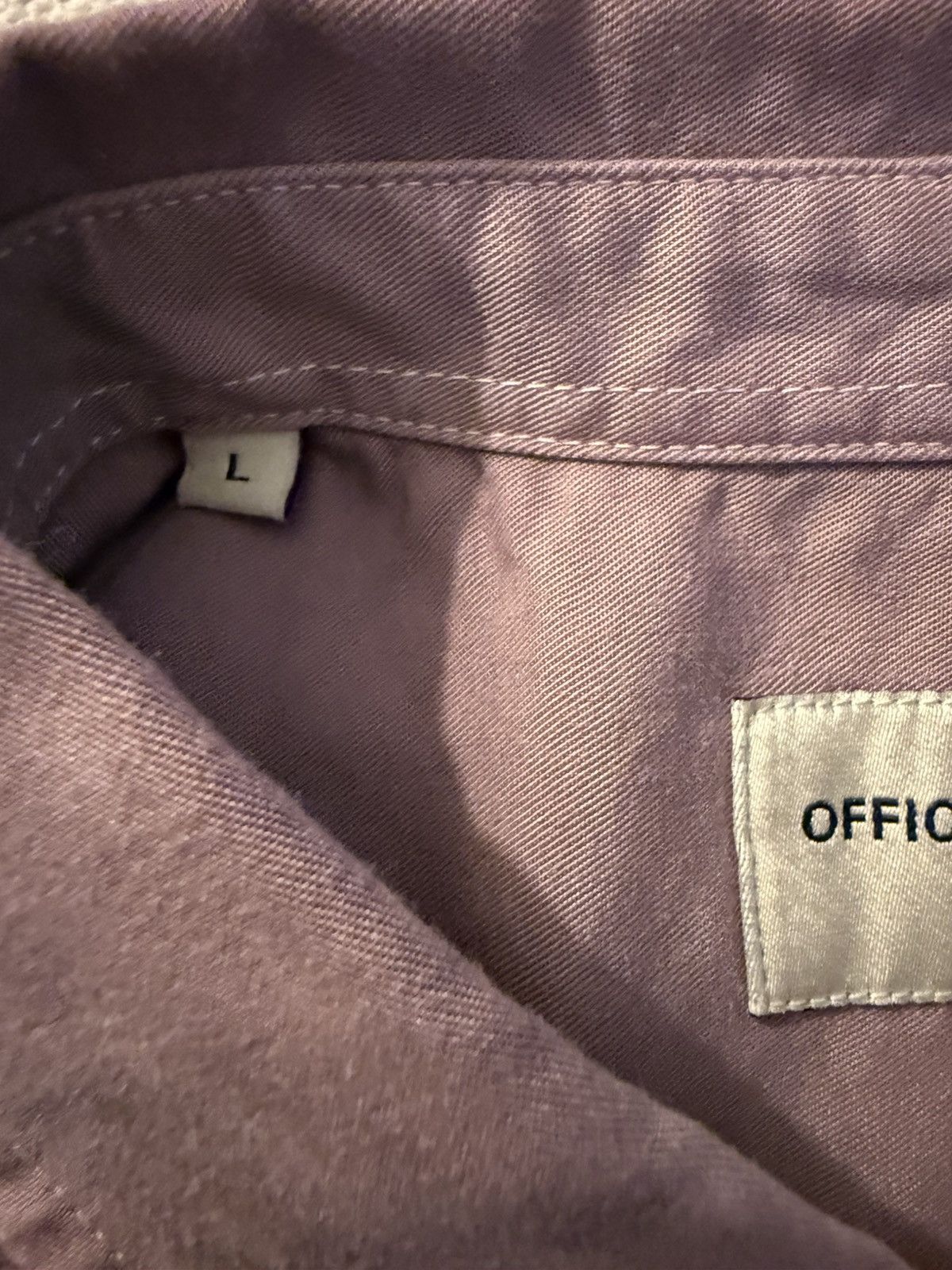 Officine Generale Officine Générale Benoit Shirt — Washed Purple/Plum | Size L Size US L / EU 52-54 / 3 - 3 Thumbnail