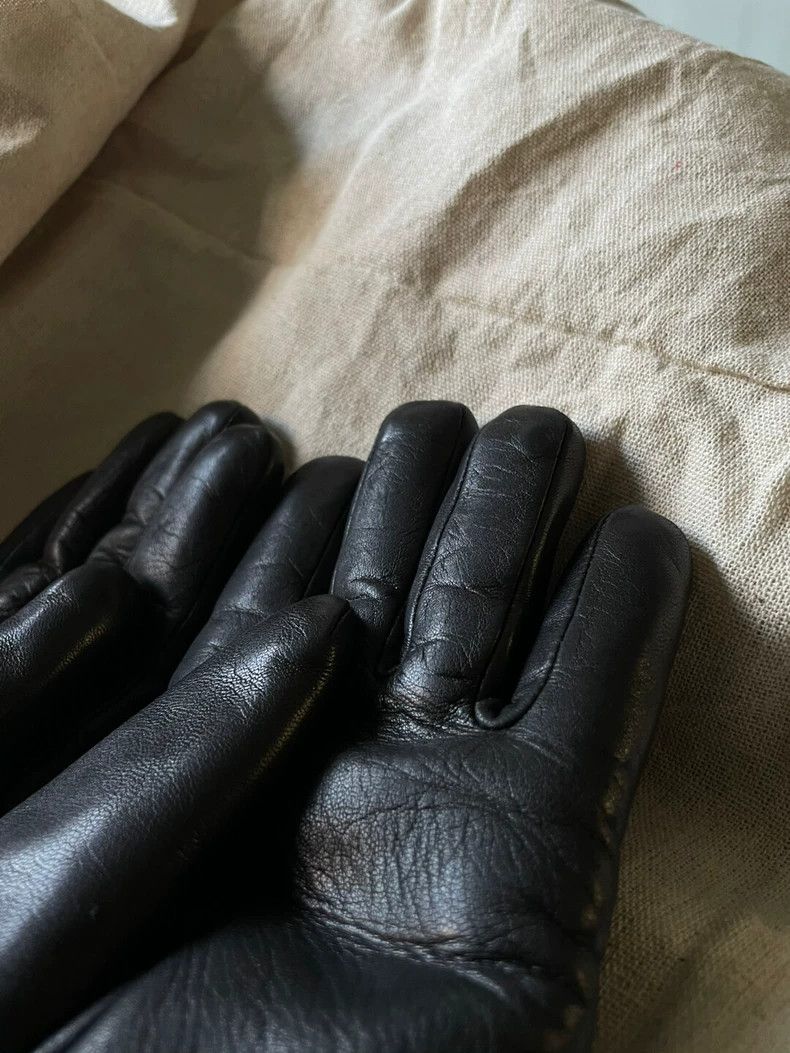 Yohji Yamamoto yohji Yamamoto Black leather gloves Size ONE SIZE - 4 Thumbnail