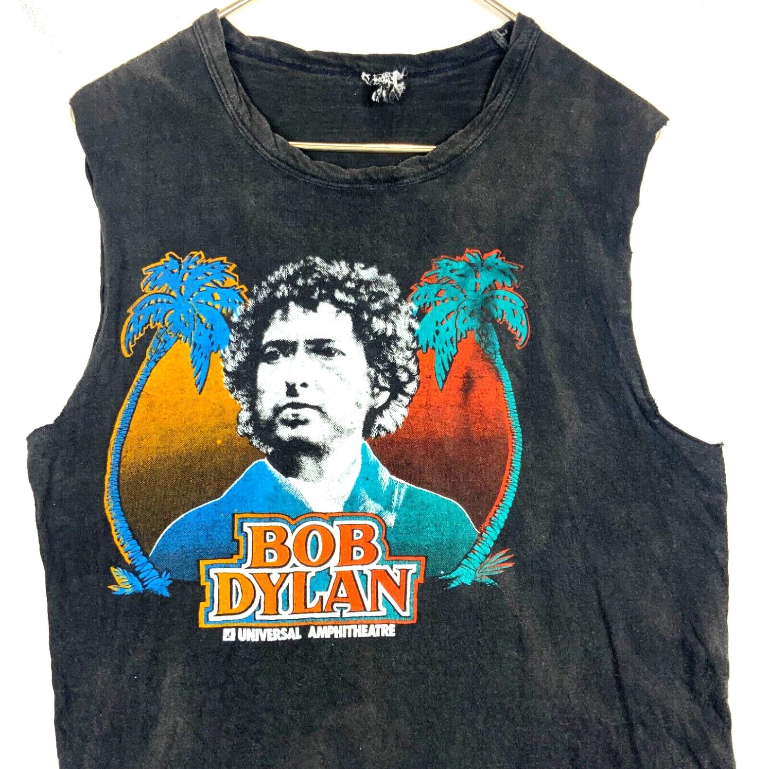 image of Vintage Bob Dylan At Universal Amphitheatre T-Shirt Size Small Single Stitch 70's in White, Men's