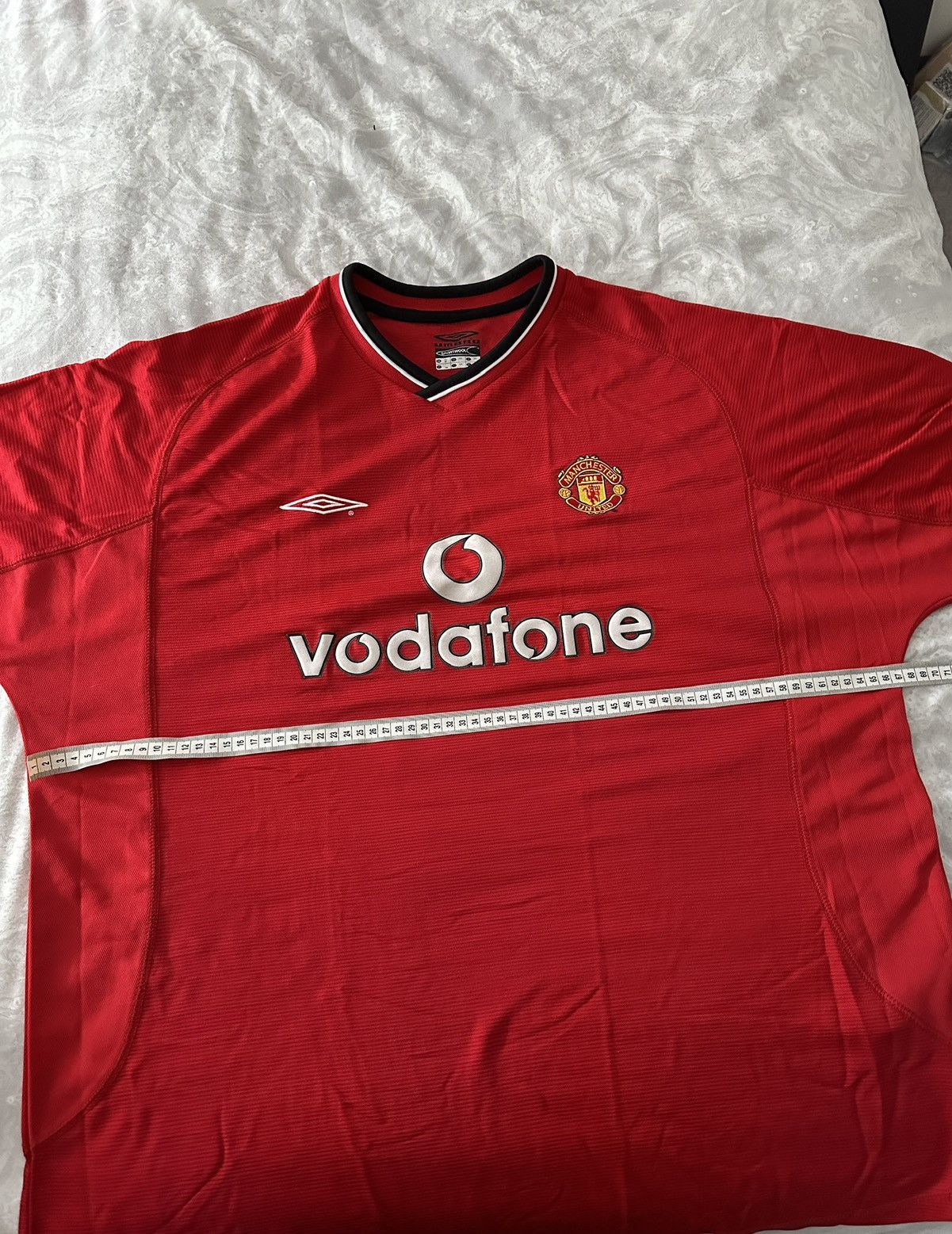 Umbro Retro Manchester United 00/02 Football Home Shirt (Umbro) Size US XXL / EU 58 / 5 - 4 Thumbnail
