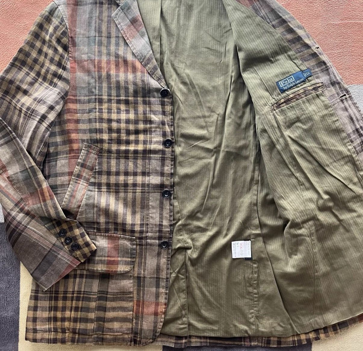 Polo Ralph Lauren Ralph Lauren Polo RL Linen Plaid Trench Coat K22 Size US L / EU 52-54 / 3 - 2 Thumbnail