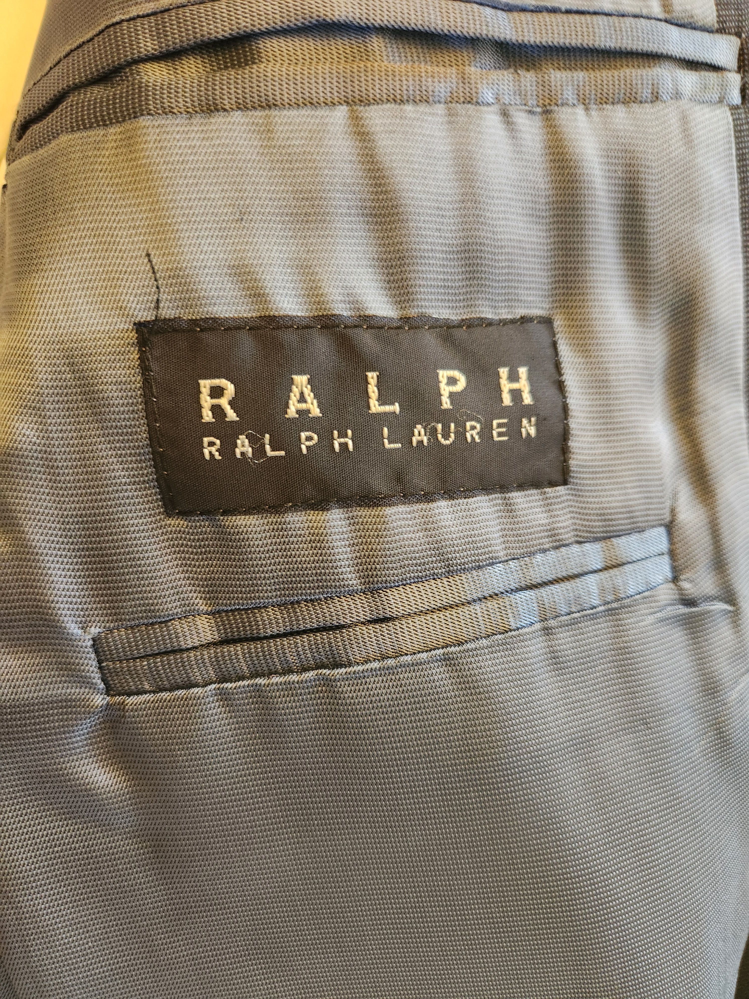 Ralph Lauren Vintage Wool/Cashmere Blue Blazer Sz 41R. Size 40R - 4 Thumbnail