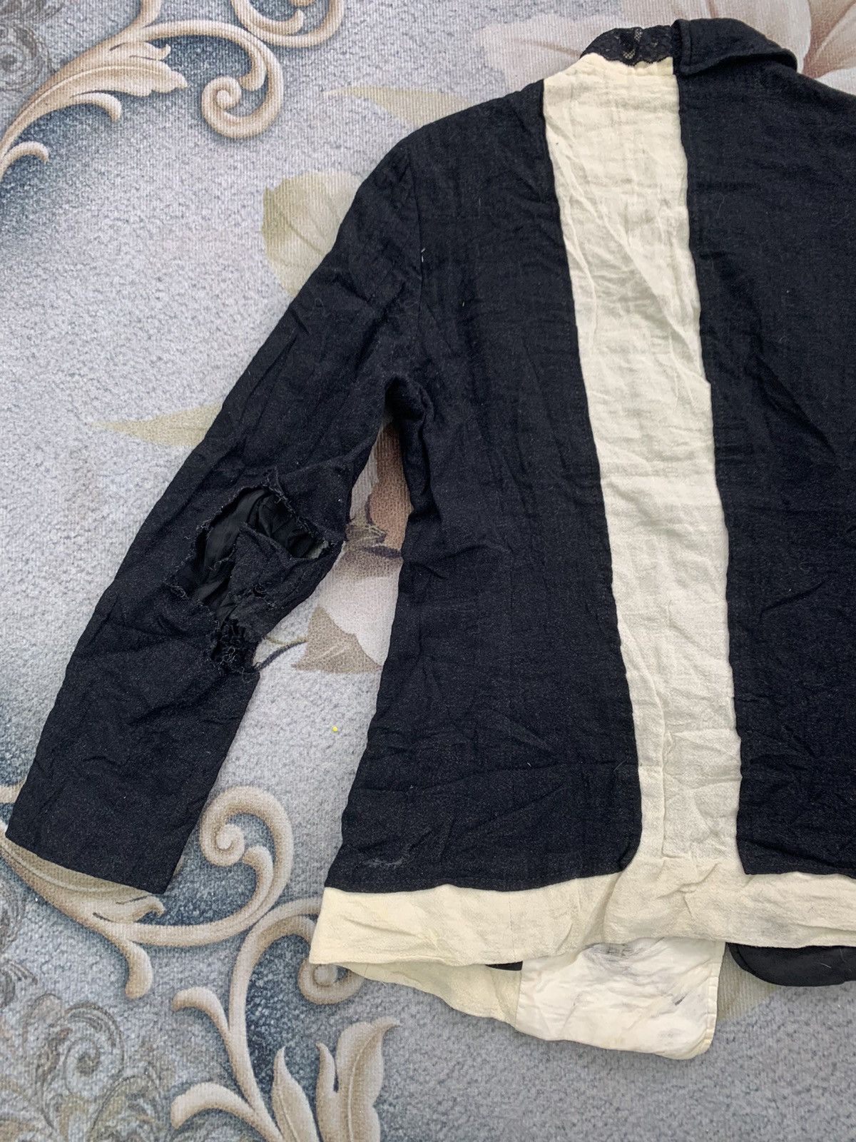 Moschino Rare Distress Constructed Design Moschino Wool Jacket Size L / US 10 / IT 46 - 9 Thumbnail
