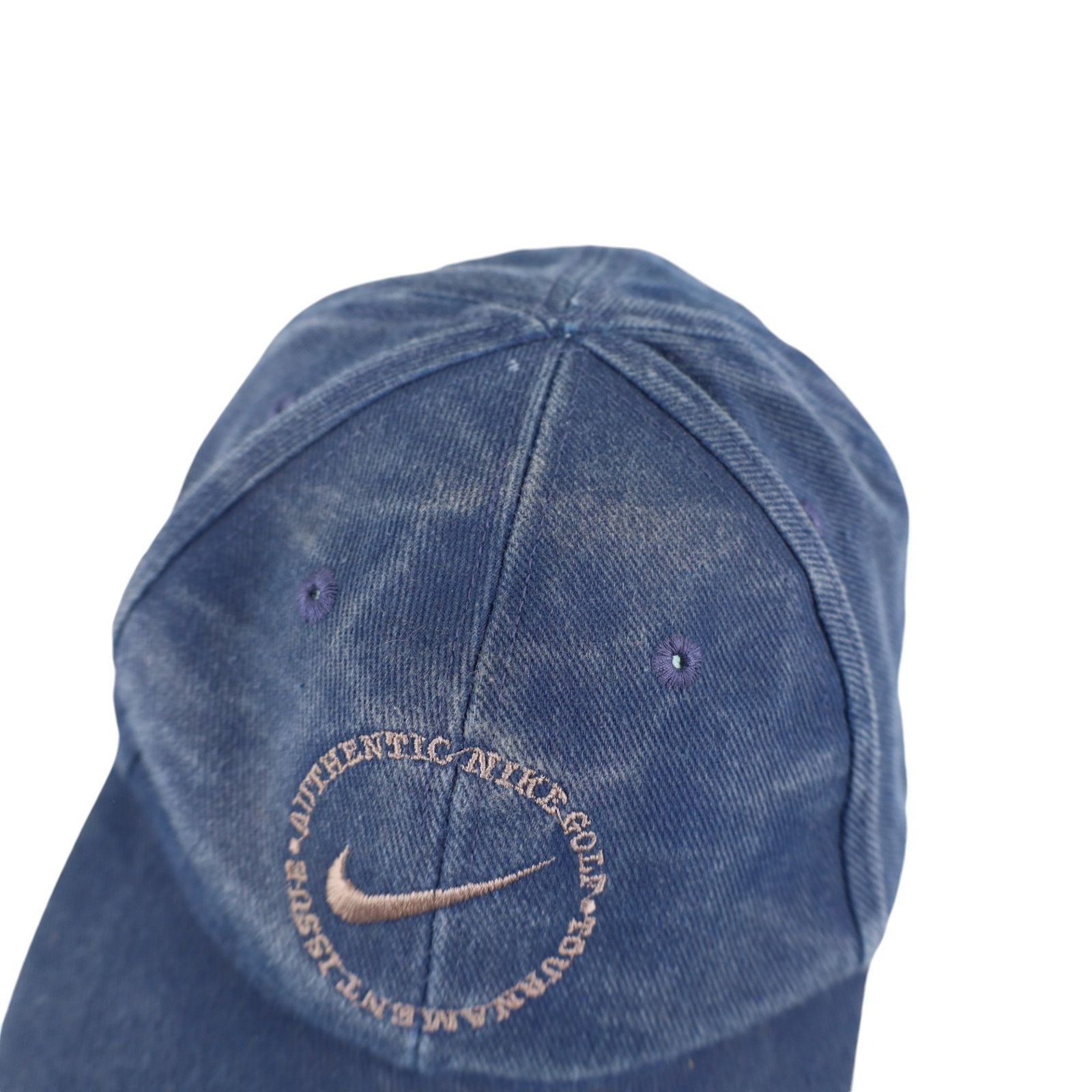 Nike × Vintage Vintage 90s Nike Denim Golf Hat Size ONE SIZE - 4 Thumbnail