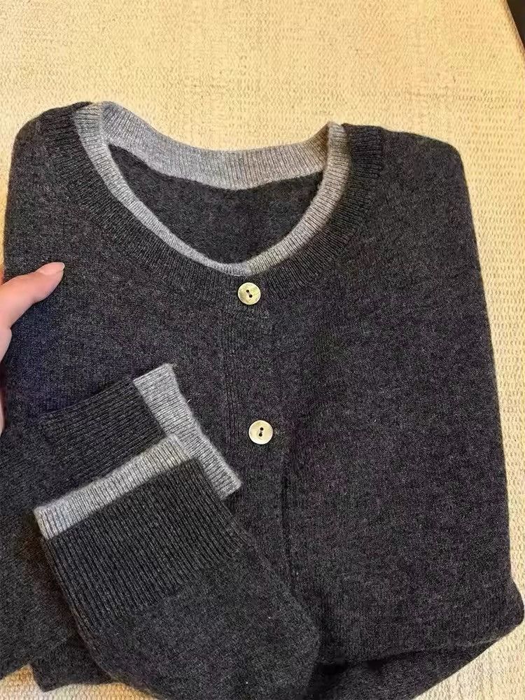 Japanese Brand × Vintage 100% pure cashmere sweater cardigan Size US M / EU 48-50 / 2 - 3 Thumbnail