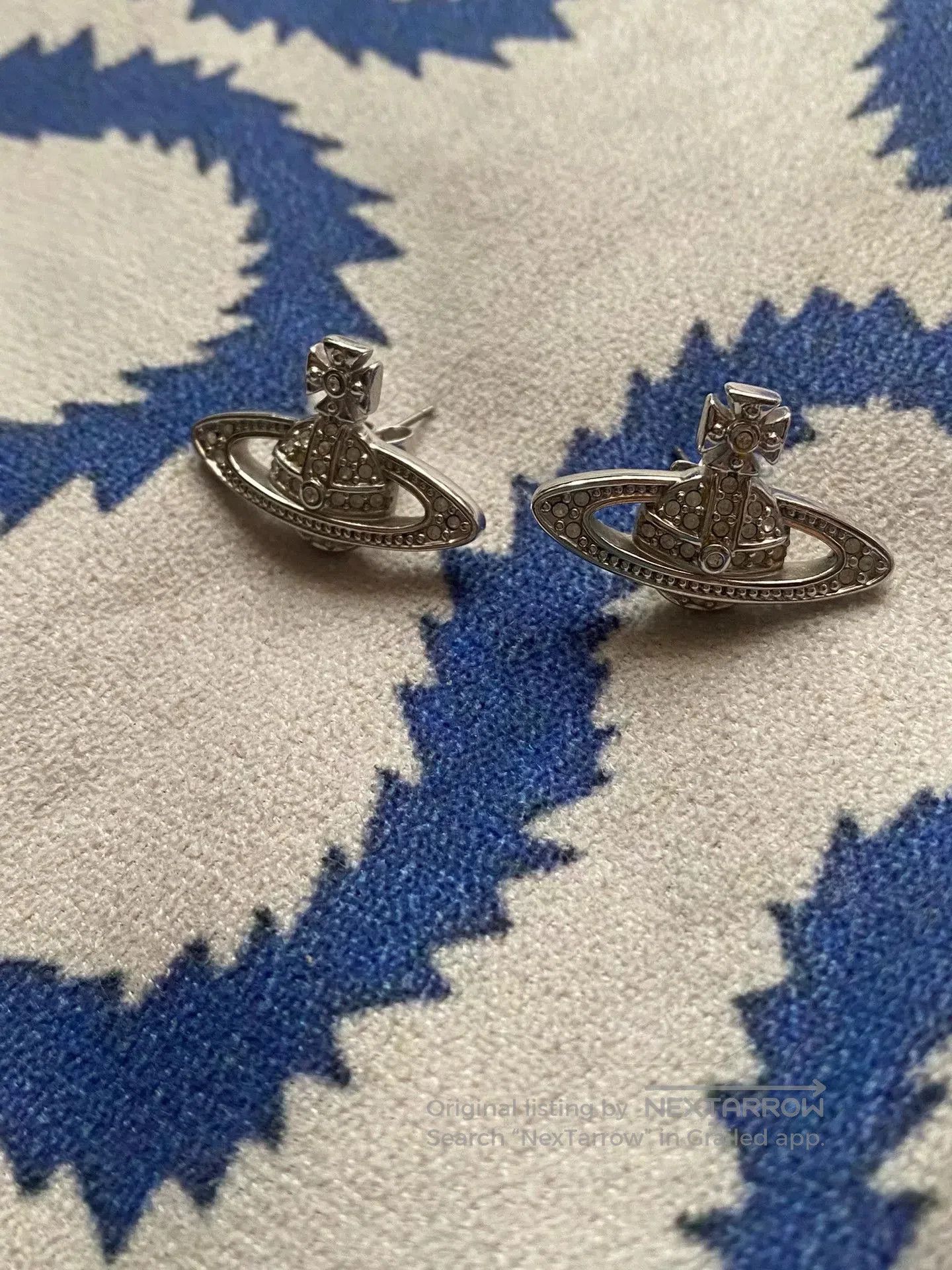 Vivienne Westwood vivienne westwood rhinestone orbit earrings. Size ONE SIZE - 2 Thumbnail