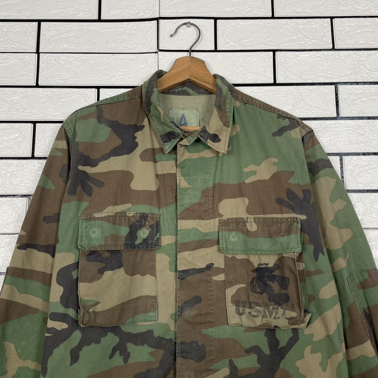 Vintage Vintage 80s USMC BDU Woodland Camo Combat Jacket Size US S / EU 44-46 / 1 - 2 Thumbnail