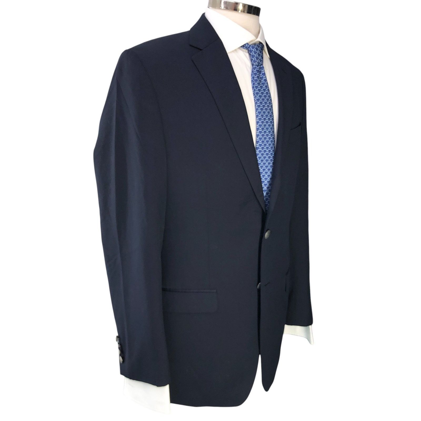 Michael Kors Michael Kors Size 40L Blazer Jacket Navy Blue Gold Button Size 40L - 12 Thumbnail