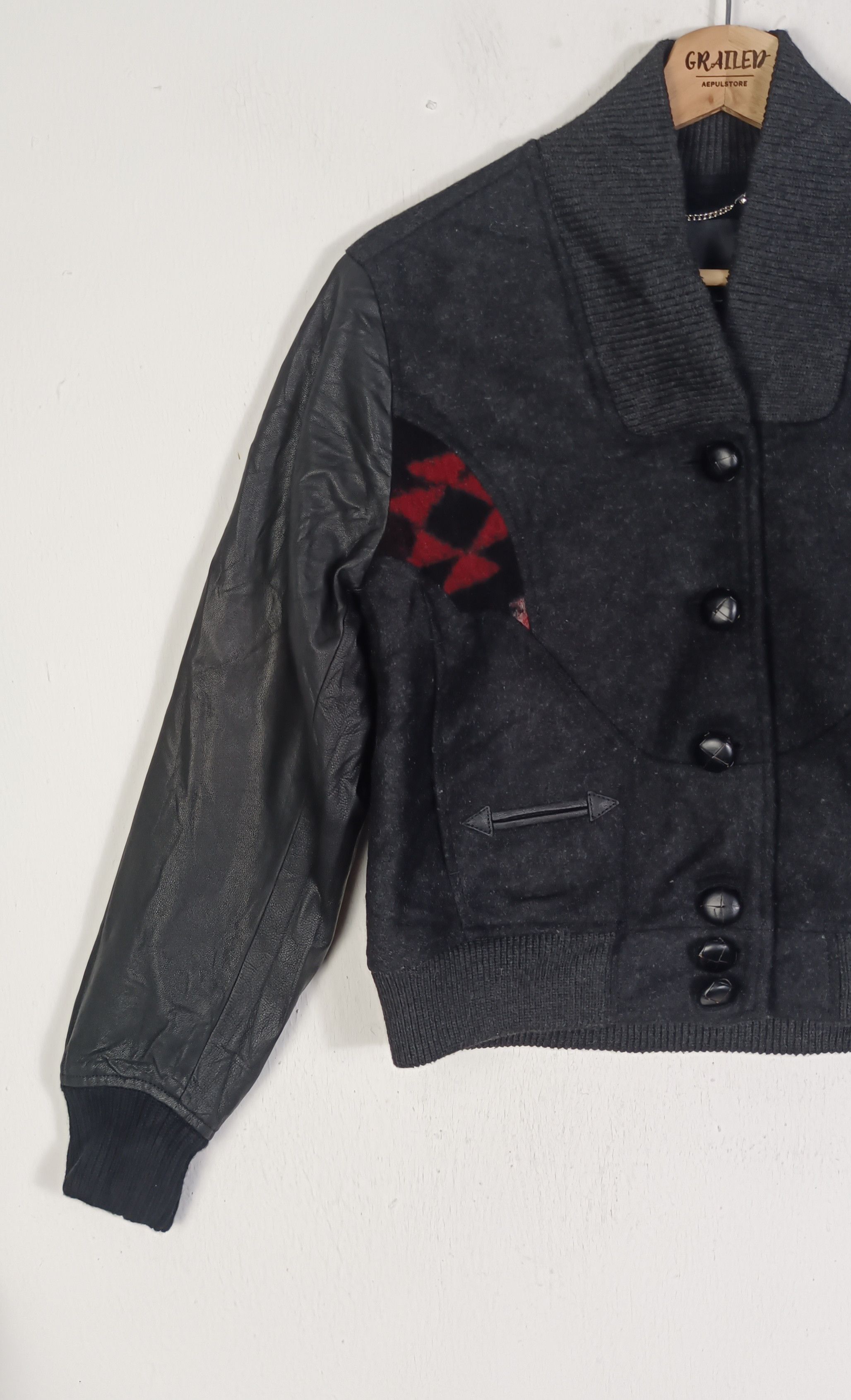 Diesel Vintage Diesel Blouson Leather Wool Varsity Size US M / EU 48-50 / 2 - 5 Thumbnail