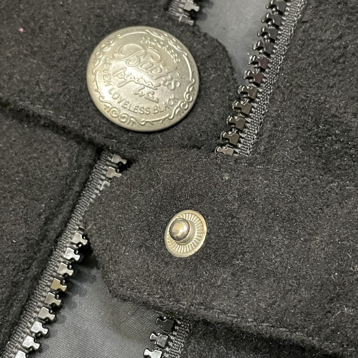 PPFM BACKS Seven Loveless Black Jacket, Black Hooded Coat Size US M / EU 48-50 / 2 - 6 Thumbnail
