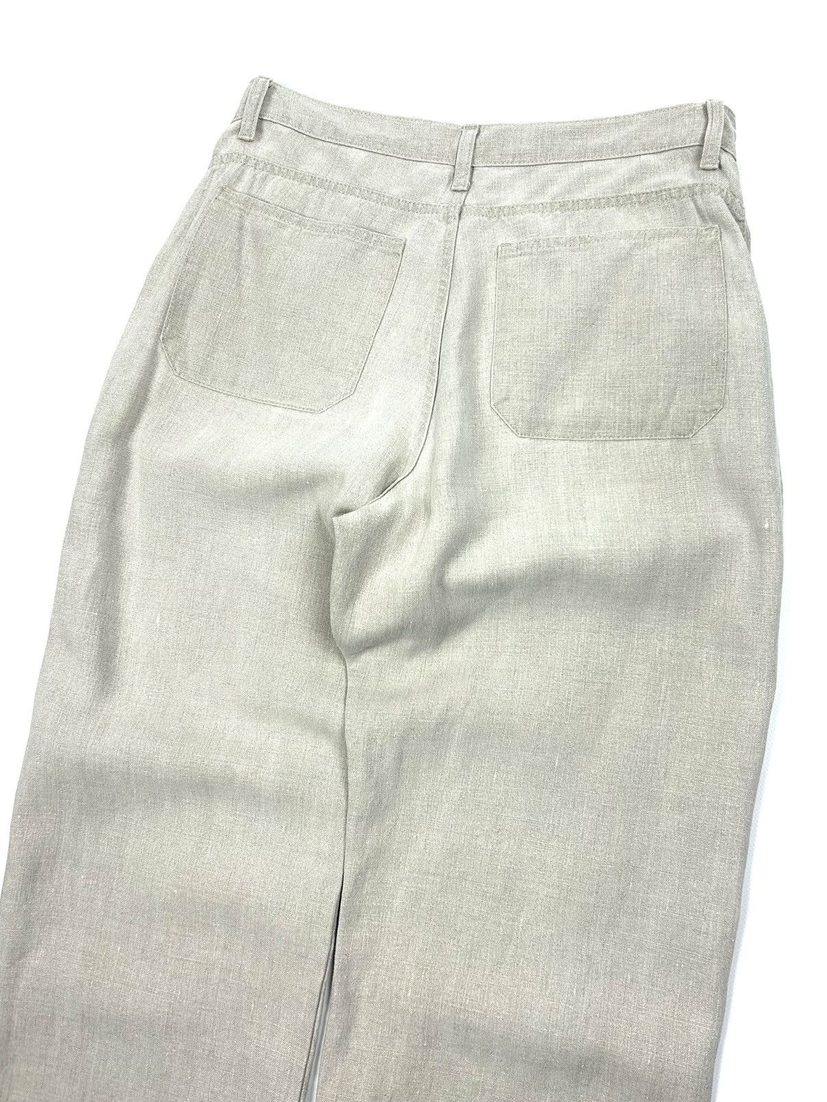 Balmain rare Balmain Vintage Heavy Linen Tailored Pants Beige 42 M Size US 32 / EU 48 - 6 Thumbnail