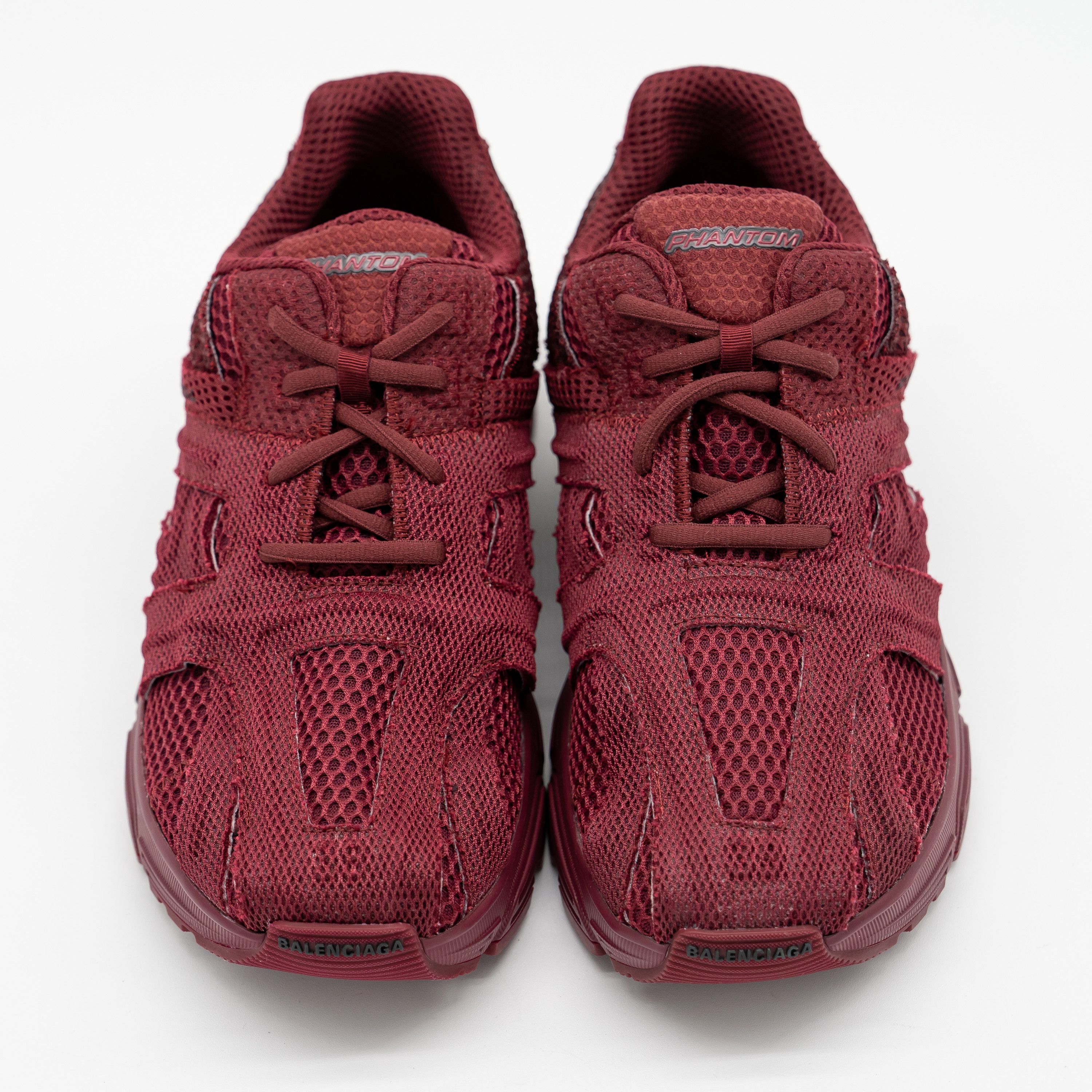 Balenciaga 39 EU / 9 US Balenciaga Phantom Sneakers Burgundy Mesh Size US 9 / IT 39 - 3 Thumbnail