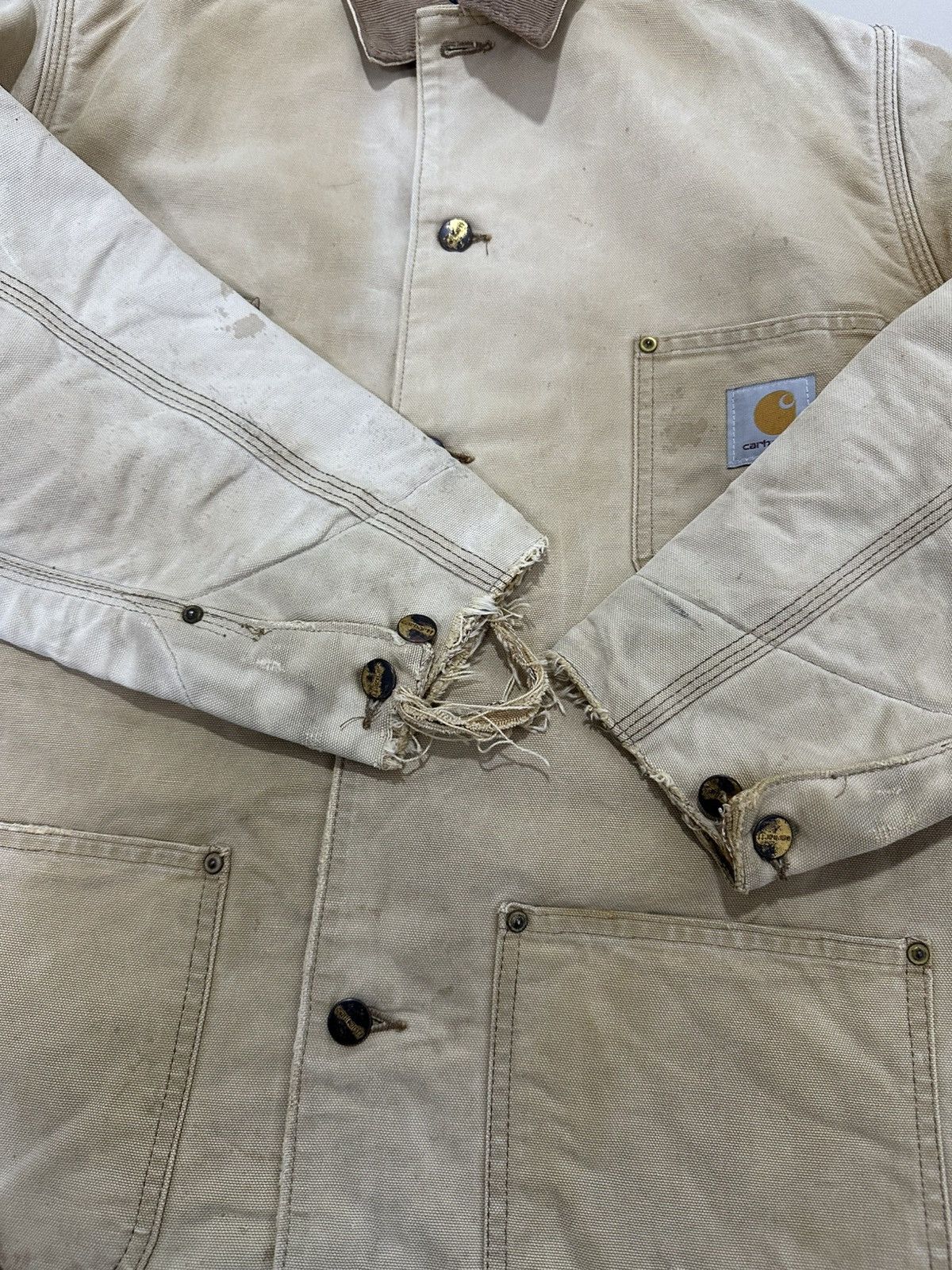 Carhartt × Vintage Vintage 90’s Carhartt Chore Jacket Michigan Stlye jacket Size US L / EU 52-54 / 3 - 5 Thumbnail