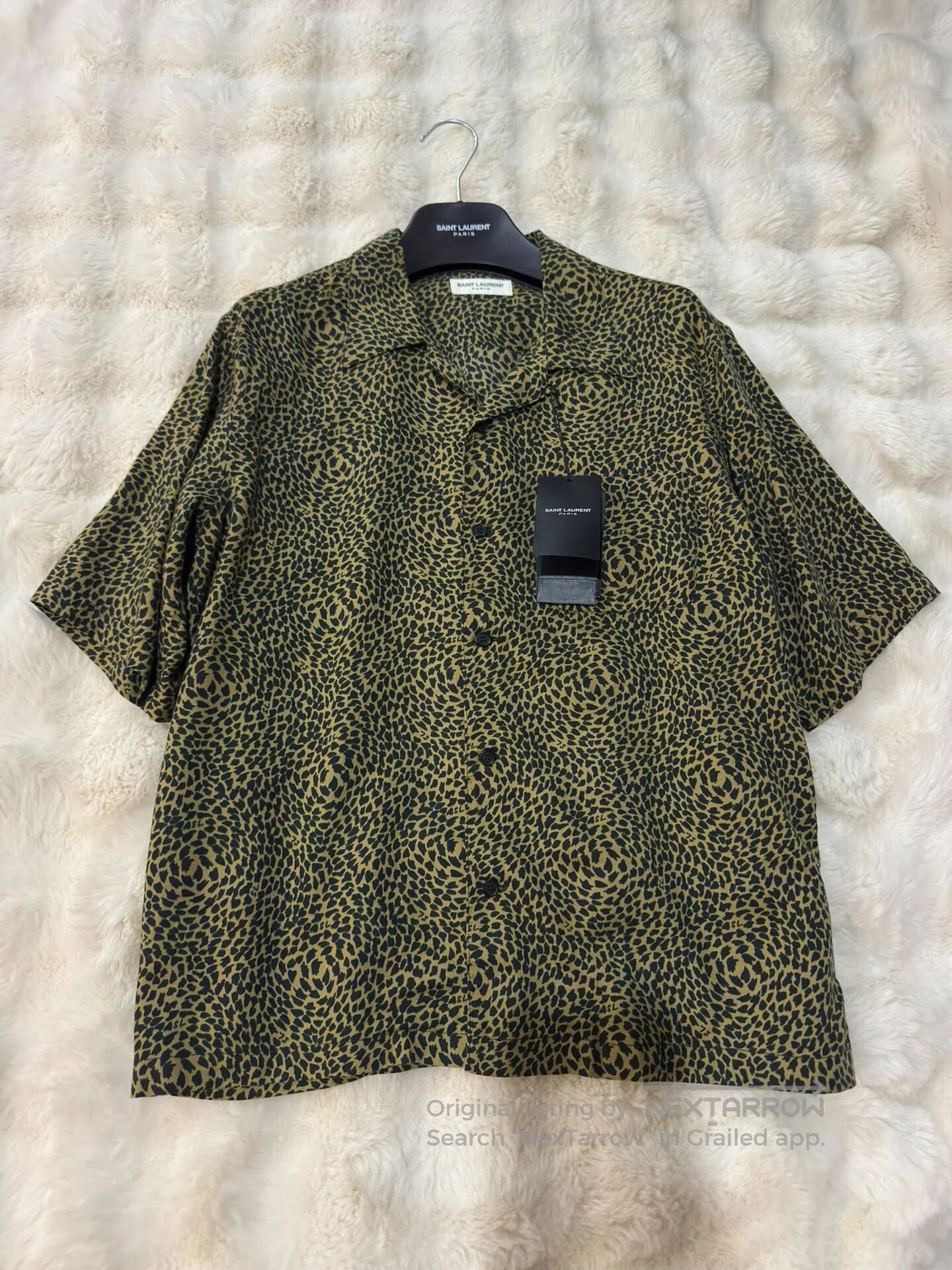 Saint Laurent Paris Saint Laurent Paris Leopard Print Short Sleeve Shirt| Size US M / EU 48-50 / 2 - 1 Thumbnail