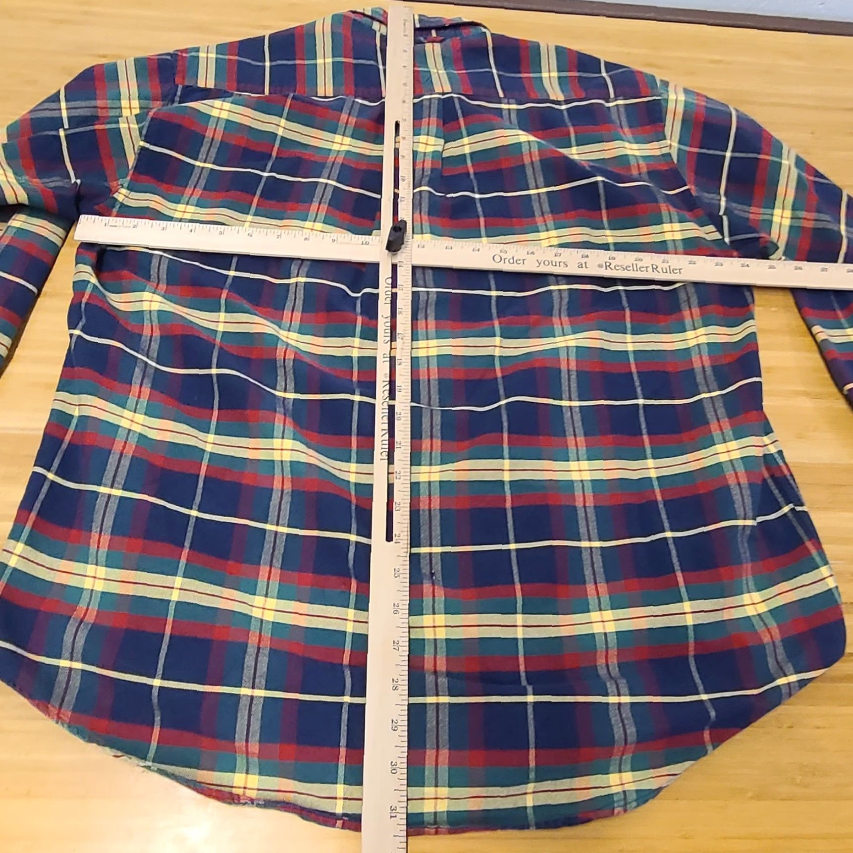 Tommy Hilfiger Tommy Hilfiger Men Button-Up Shirt Plaid Long Sleeve Blue L Regular Collared Shirt Size US L / EU 52-54 / 3 - 5 Thumbnail