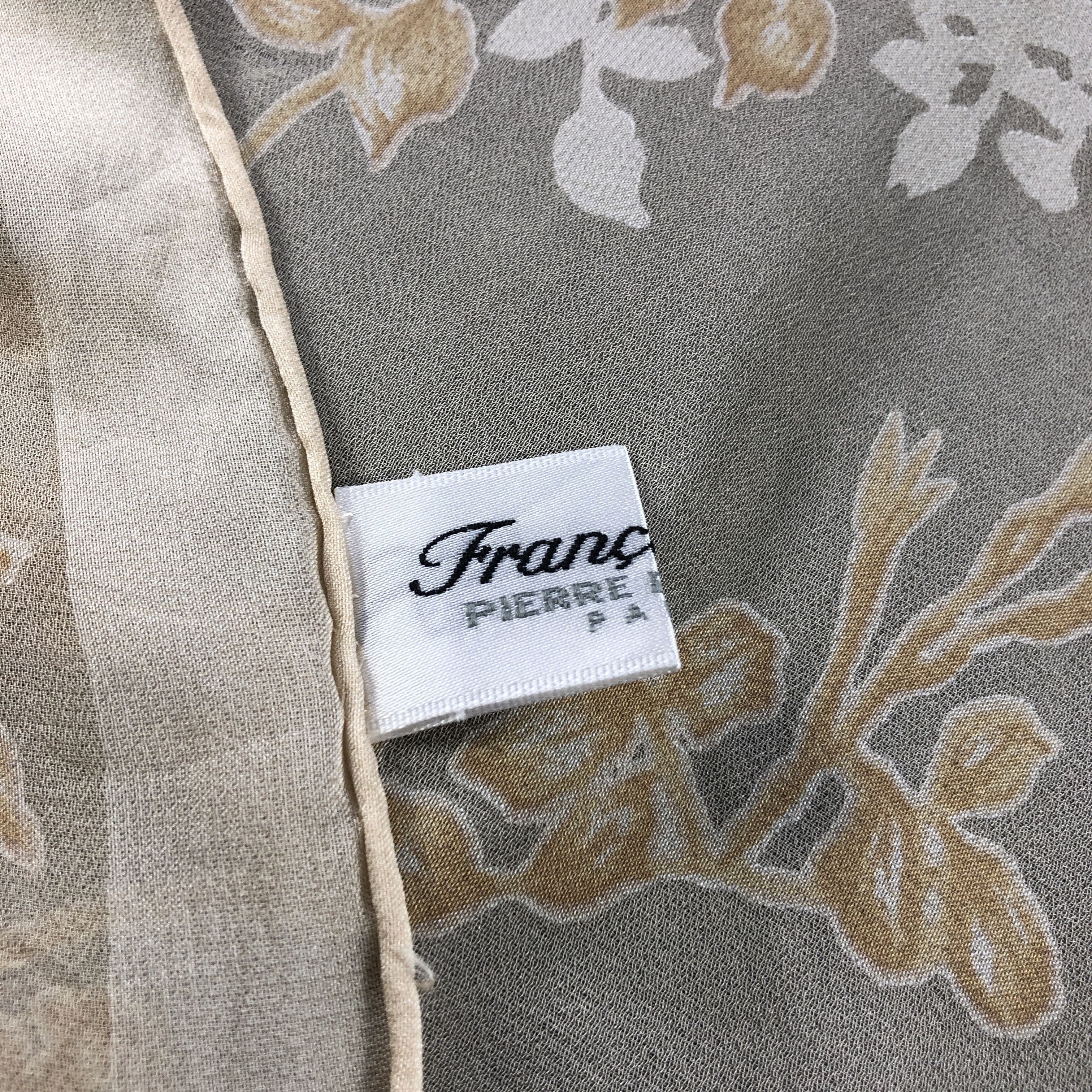 Pierre Balmain Vintage Pierre Balmain Floral Silk Scarf M1269 Size ONE SIZE - 5 Thumbnail