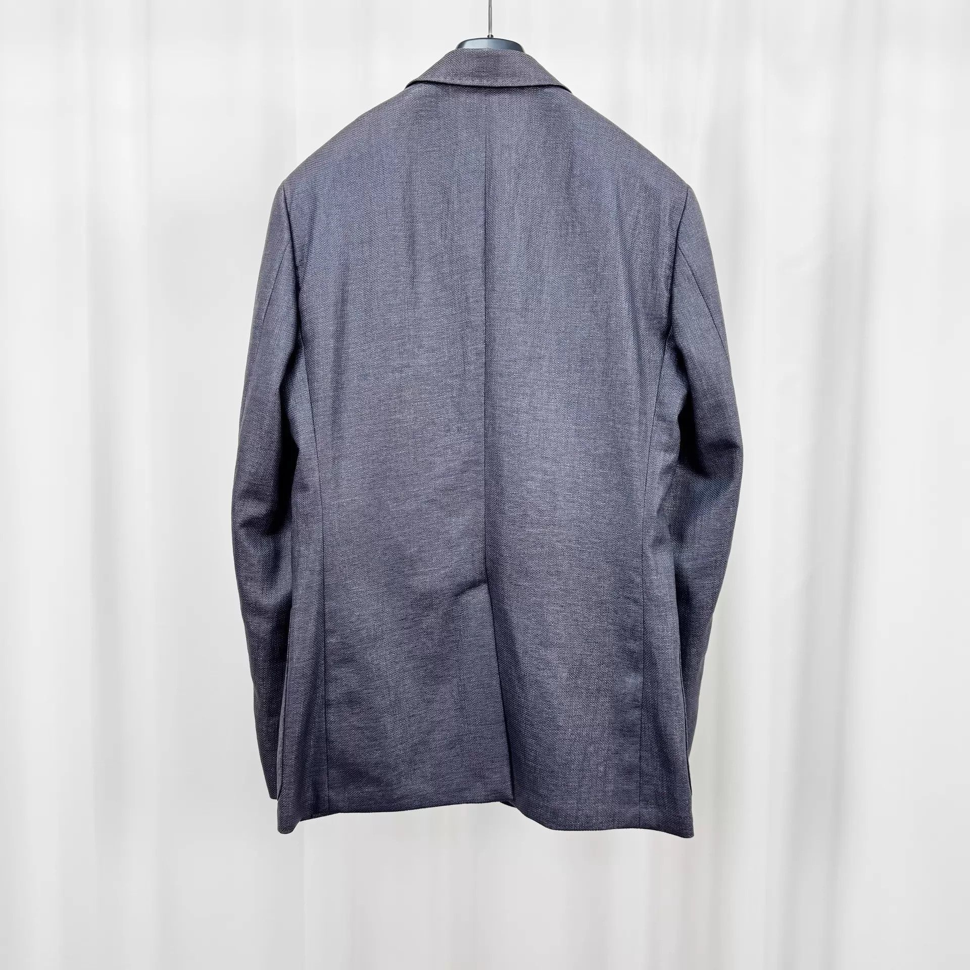 Hermes Hermes Purple Gray Nylon Suit Jacket 48 99 New Size 48R - 2 Thumbnail