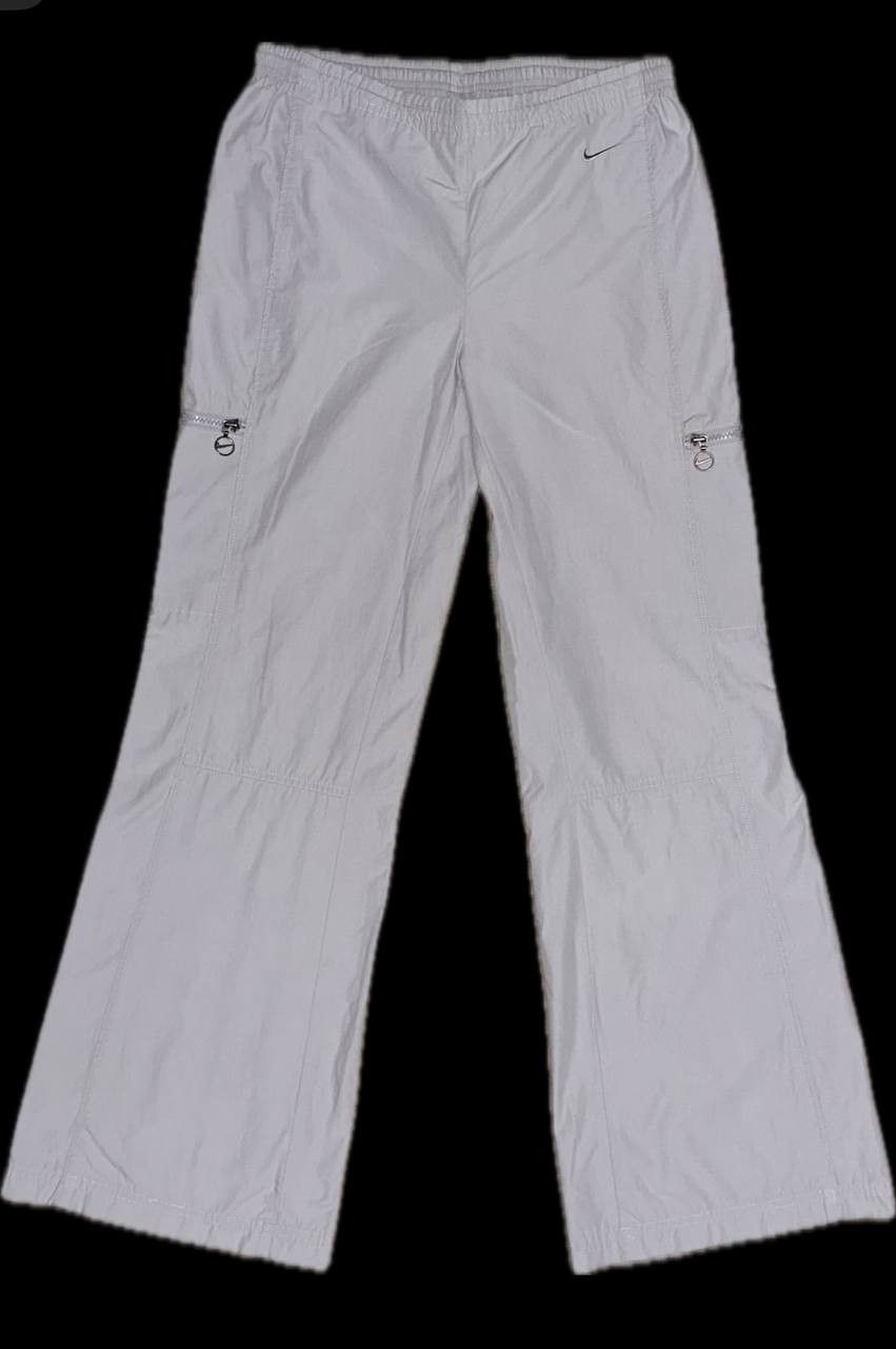 Nike × Vintage Nike Vintage Windbreaker Track Pants pockets logo zip Y2K Size 30" / US 8 / IT 44 - 1 Thumbnail