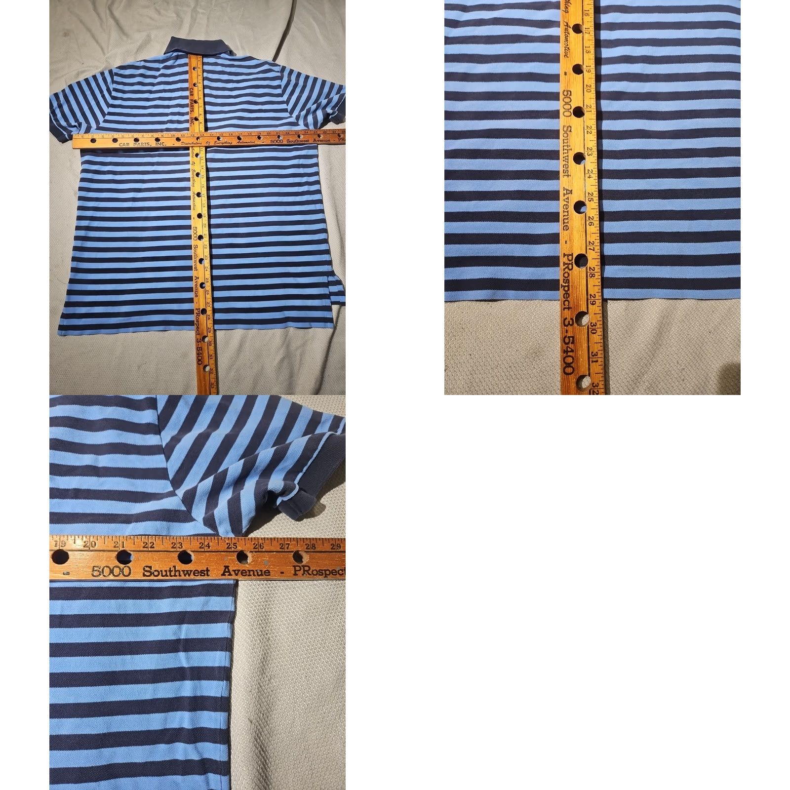 Ralph Lauren Ralph Lauren Polo Shirt Mens 2XL Blue Striped Preppy Button Pony Logo Casual Polo Shirt Size US XXL / EU 58 / 5 - 9 Thumbnail
