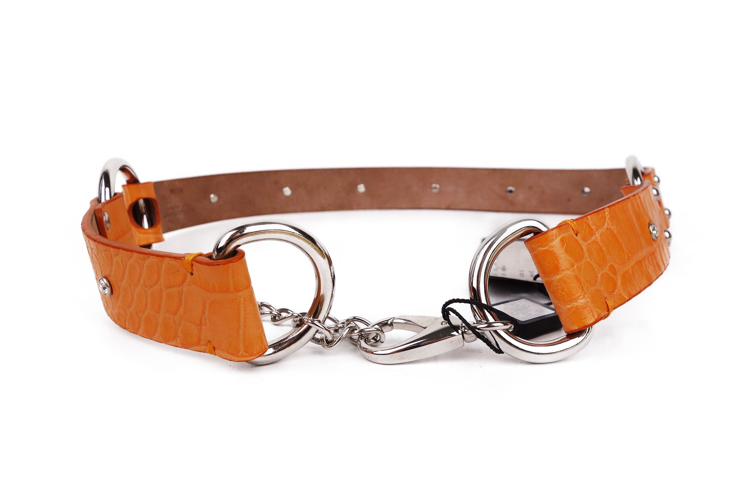 Dolce & Gabbana Dolce & Gabbana Leather Belt Studded Rhinestone 90 36 Size ONE SIZE - 10 Thumbnail