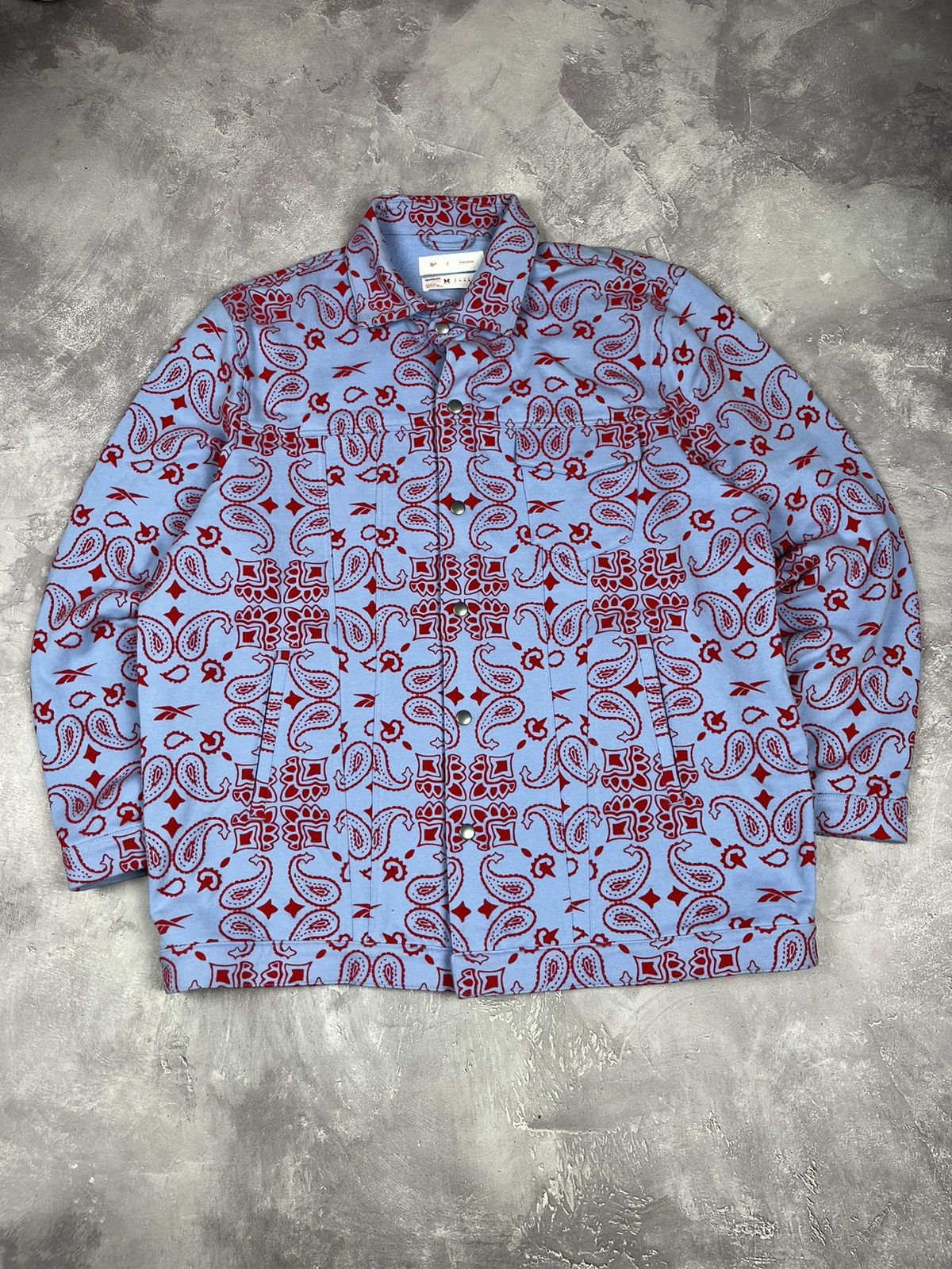 Pyer Moss × Reebok Pyer Moss Reebok Galaxy Jacket Blue/Red Size M Size US M / EU 48-50 / 2 - 1 Thumbnail