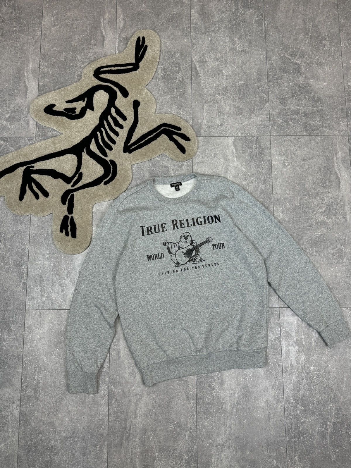Japanese Brand × True Religion Mens Vintage True Religion Sweatshirt big logo Japanese y2k Size US S / EU 44-46 / 1 - 1 Thumbnail