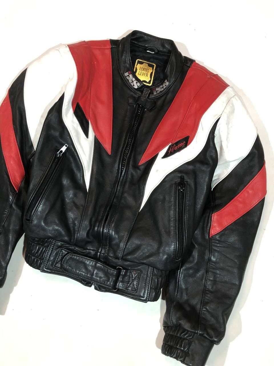 Japanese Brand IXS Racing Moto Japanese Leather Jacket Vintage Size US XS / EU 42 / 0 - 8 Thumbnail