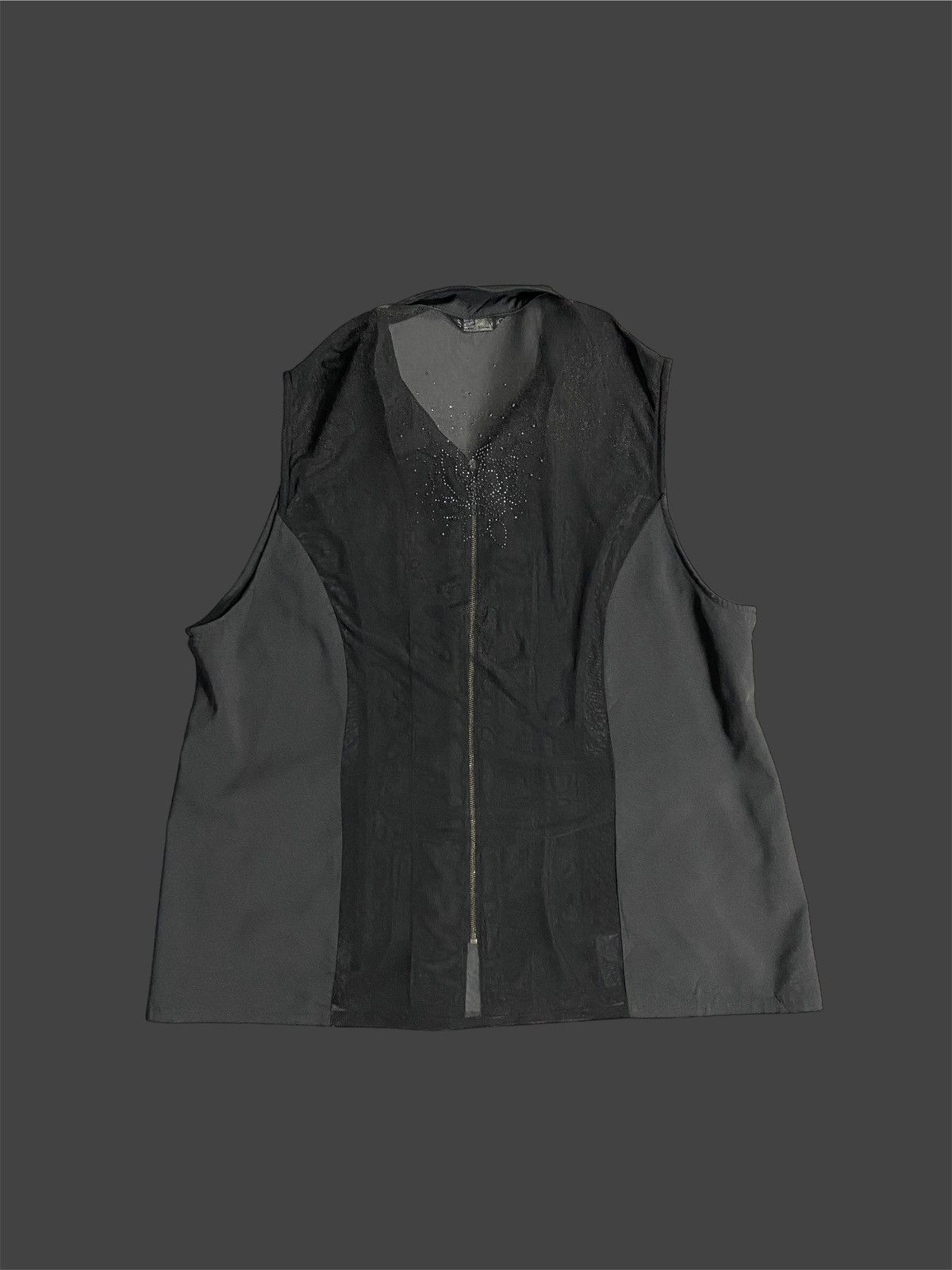 Japanese Brand Vest Blacked Rose Translucent Size US M / EU 48-50 / 2 - 14 Thumbnail