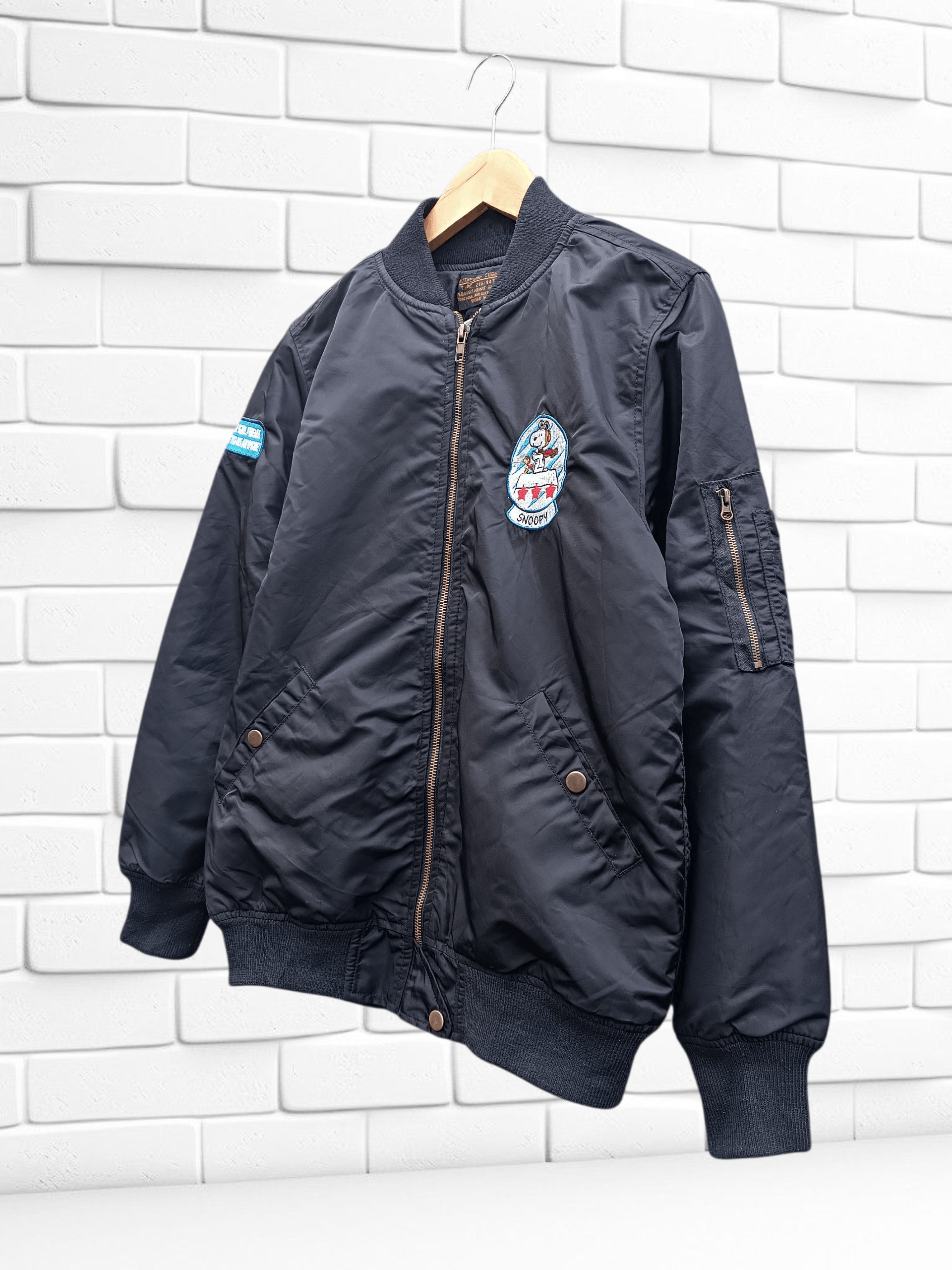 Peanuts Vintage Peanuts Snoopy Nylon Twil Jacket Embroidered Patches Size US M / EU 48-50 / 2 - 2 Thumbnail