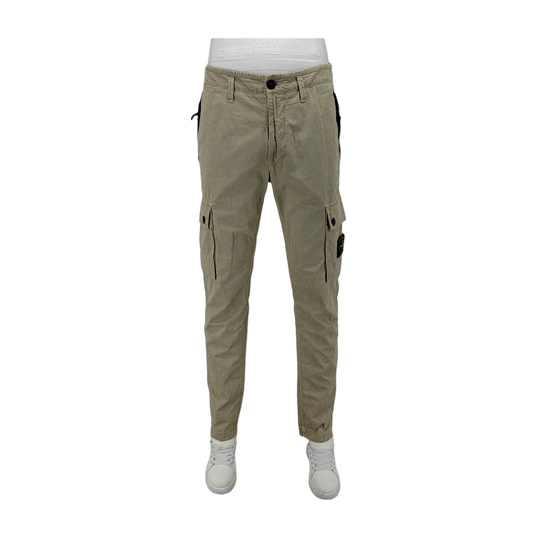 Stone Island Stone Island Khaki Cotton Cargo Pants Size 30 Size US 30 / EU 46 - 1 Thumbnail