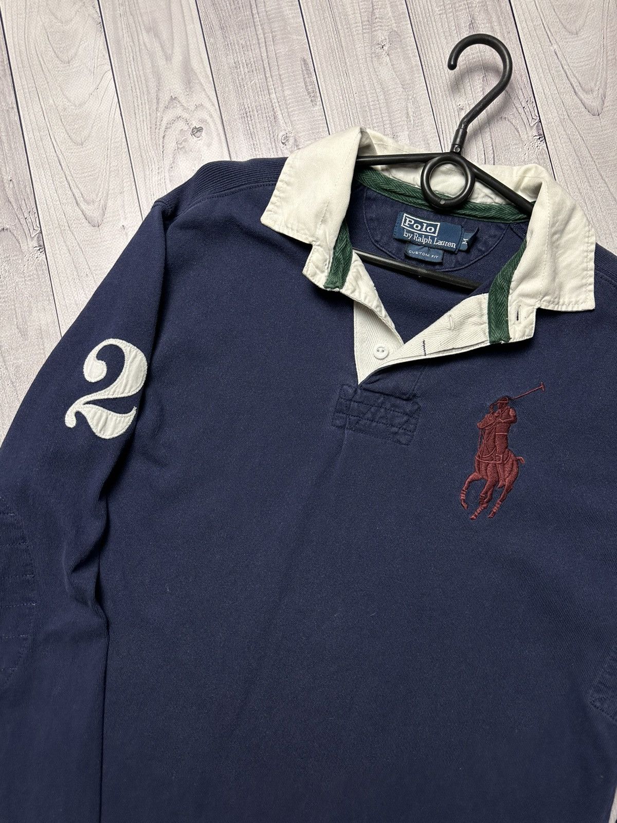 Polo Ralph Lauren × Vintage Vintage Polo Ralph Lauren rugby jersey logo size M Size US M / EU 48-50 / 2 - 2 Thumbnail