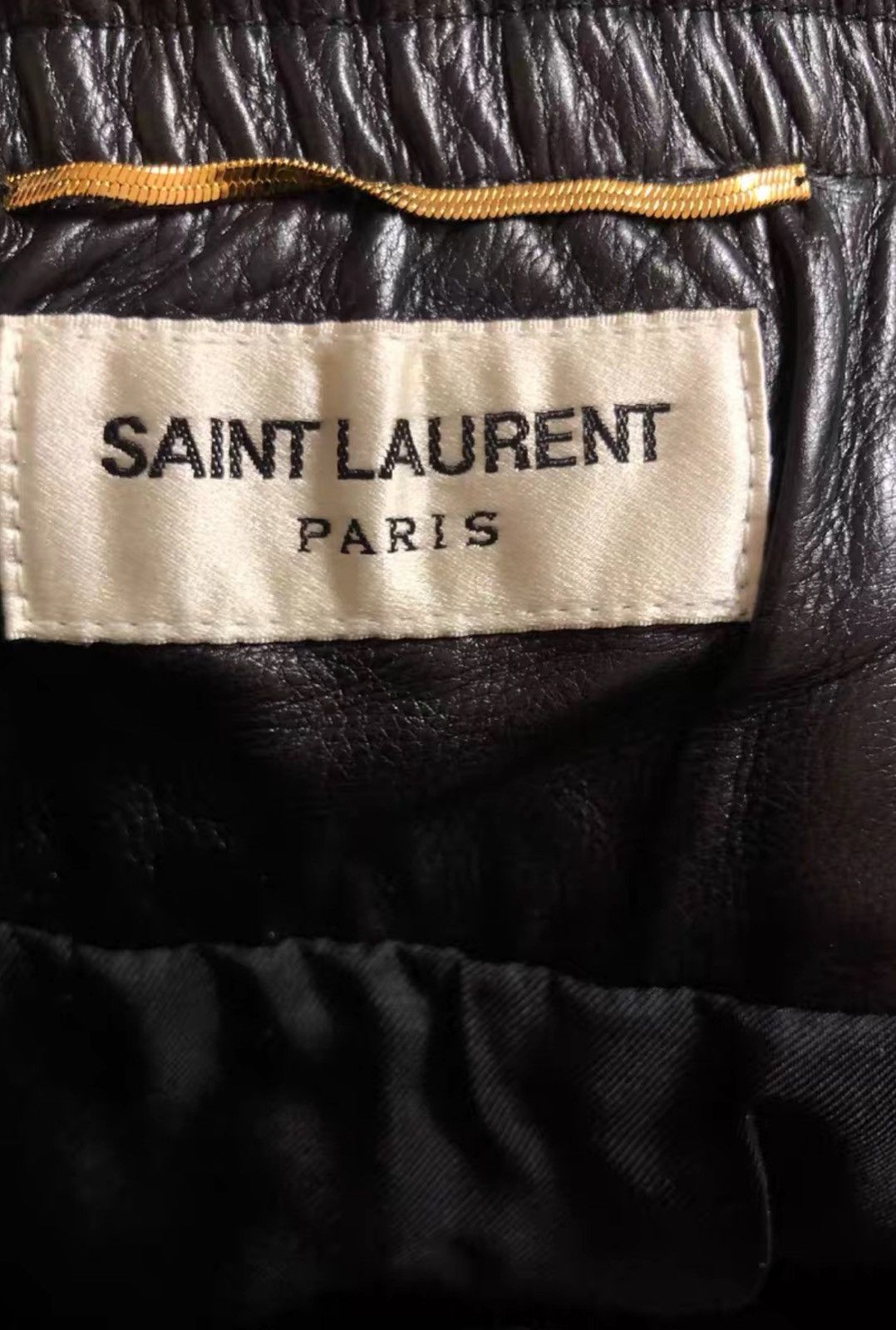 Saint Laurent Paris Saint Laurent SLP YSL Black Moto Leather Skirt Size 28" / US 6 / IT 42 - 6 Thumbnail