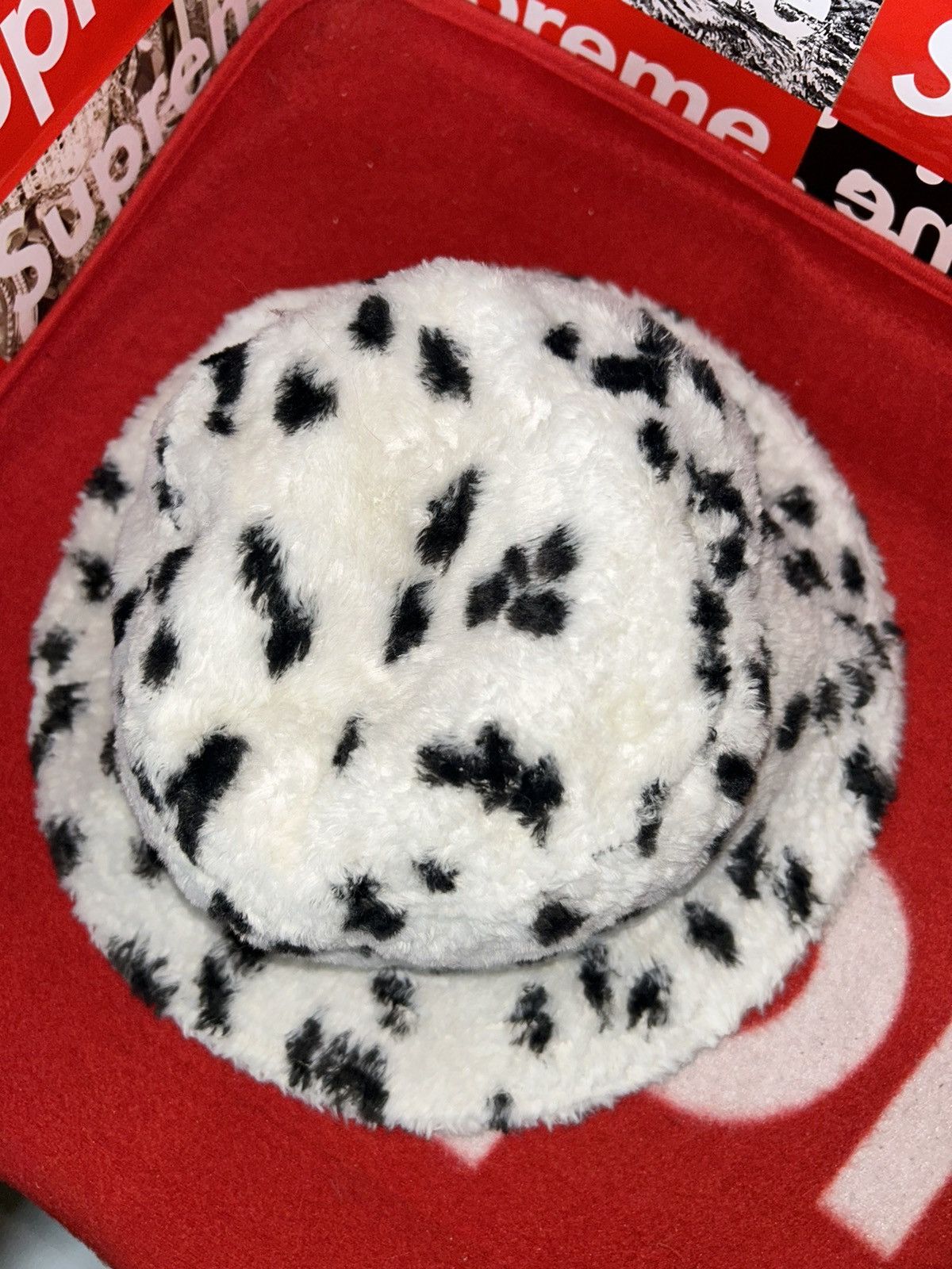 Supreme Supreme Fur Crusher Hat Dalmatian SS14 size M/L VNDS Size ONE SIZE - 4 Thumbnail