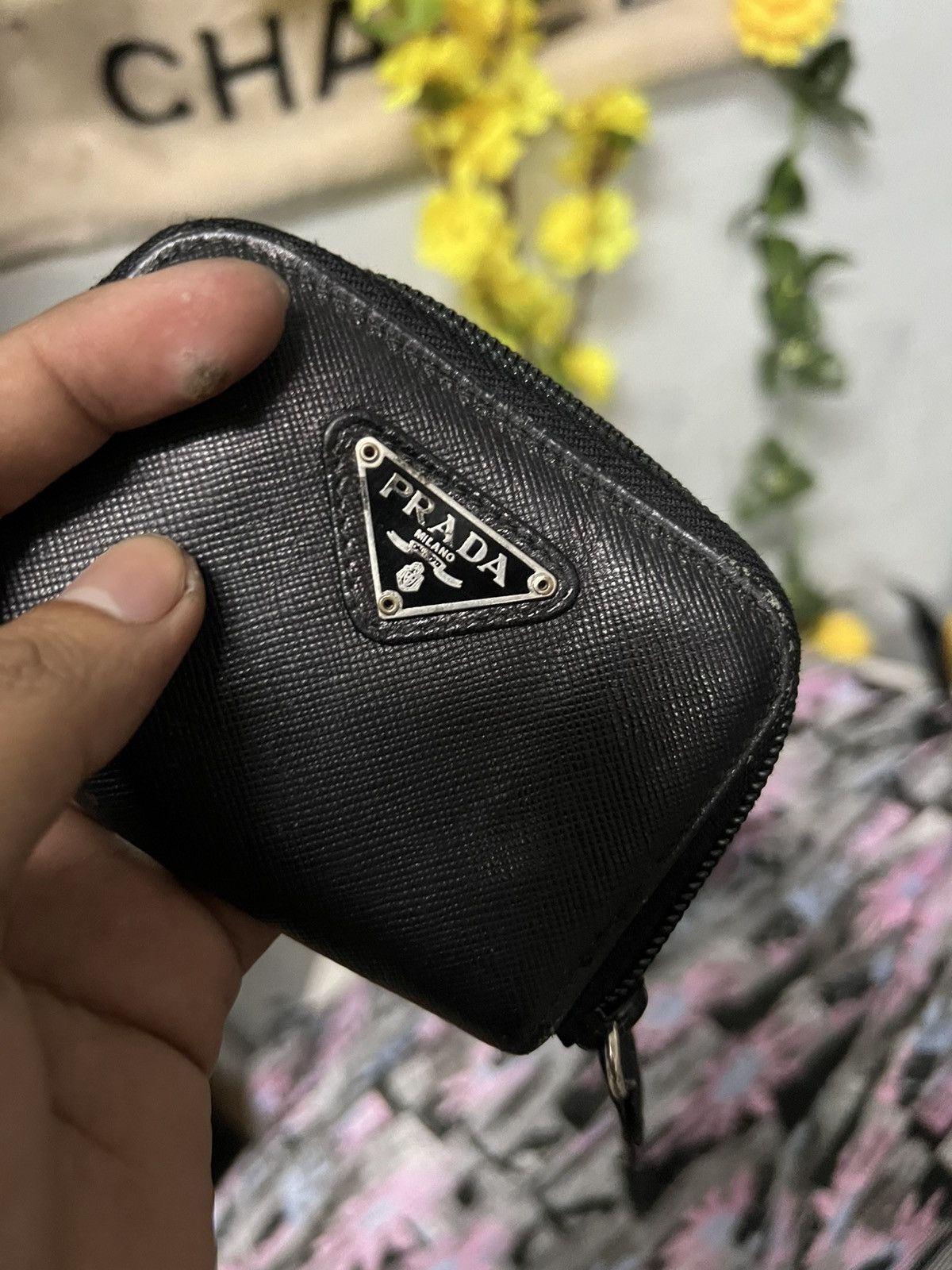 Prada Prada coin leather Black Wallet Size ONE SIZE - 4 Thumbnail