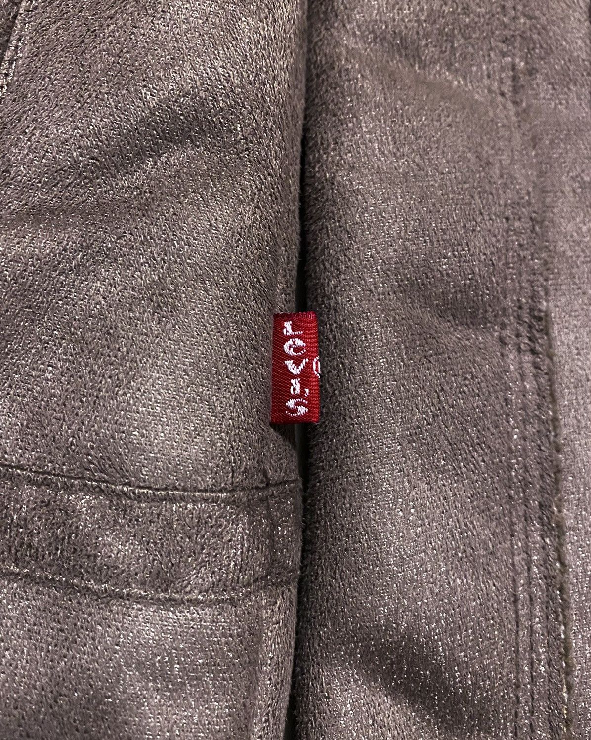 Levi's BigLogo Embroidery Faux Fur Shearling Coat Asymmetric Jacket Size S / US 4 / IT 40 - 9 Thumbnail
