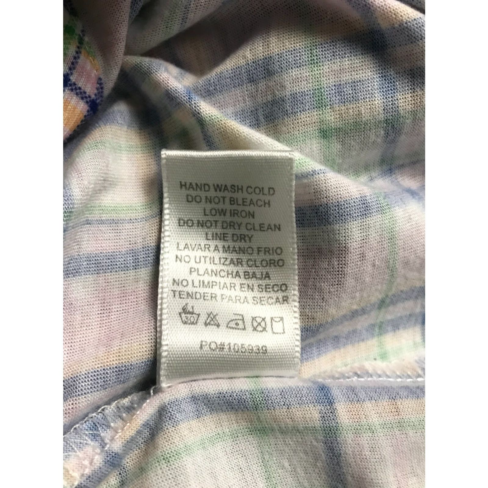 Pinko STACCATO Shirt Womens Size S Plaid Multicolor Button Up Neck Collared Long Sleeve Casual Fall Spring Summer Womens Size S / US 4 / IT 40 - 7 Thumbnail