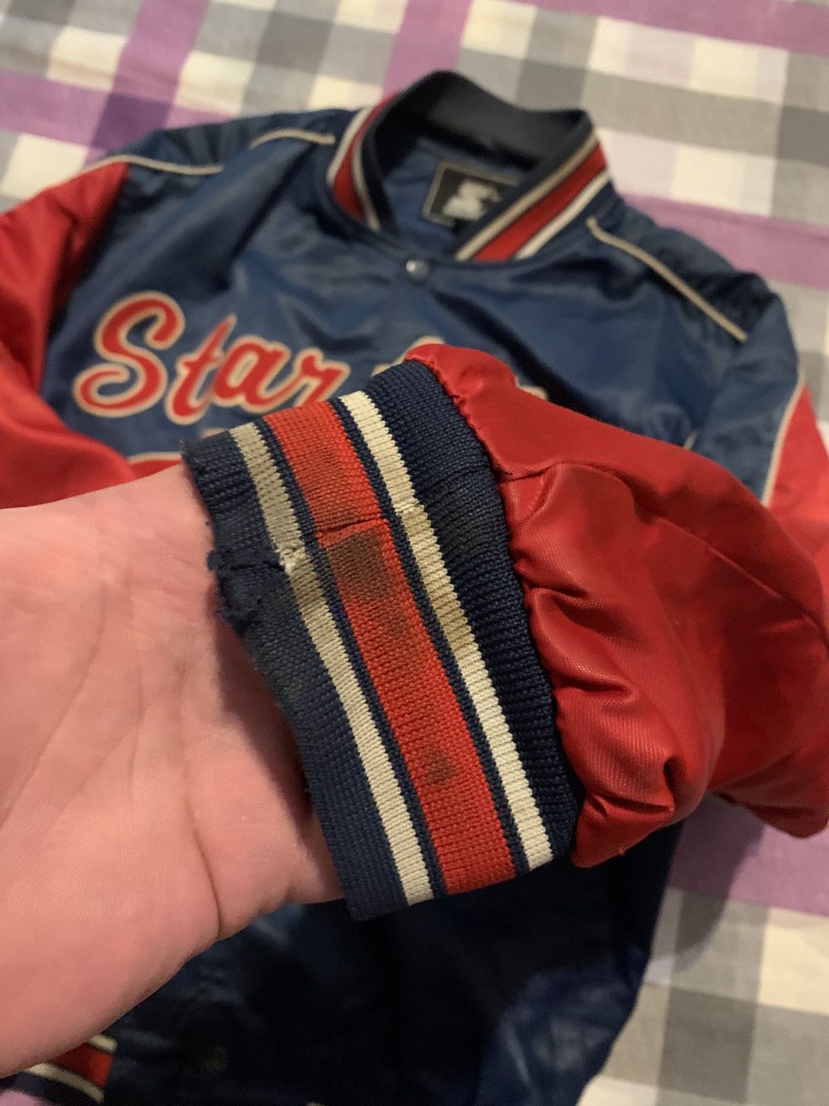 Starter Vintage Starter Navy Red Jacket L Made in Korea Size US L / EU 52-54 / 3 - 11 Thumbnail