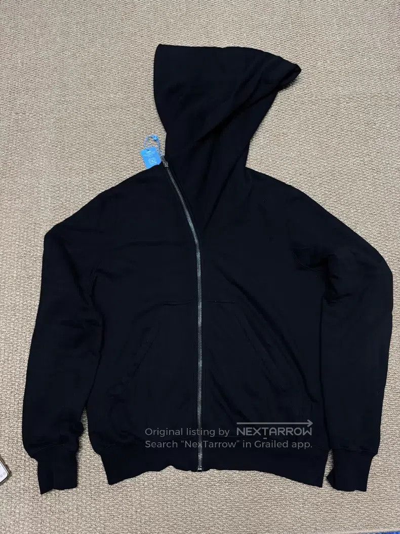 Rick Owens Rick Owens Oblique Zip Wizard Hat Black Hooded jacket Size US XXL / EU 58 / 5 - 1 Thumbnail