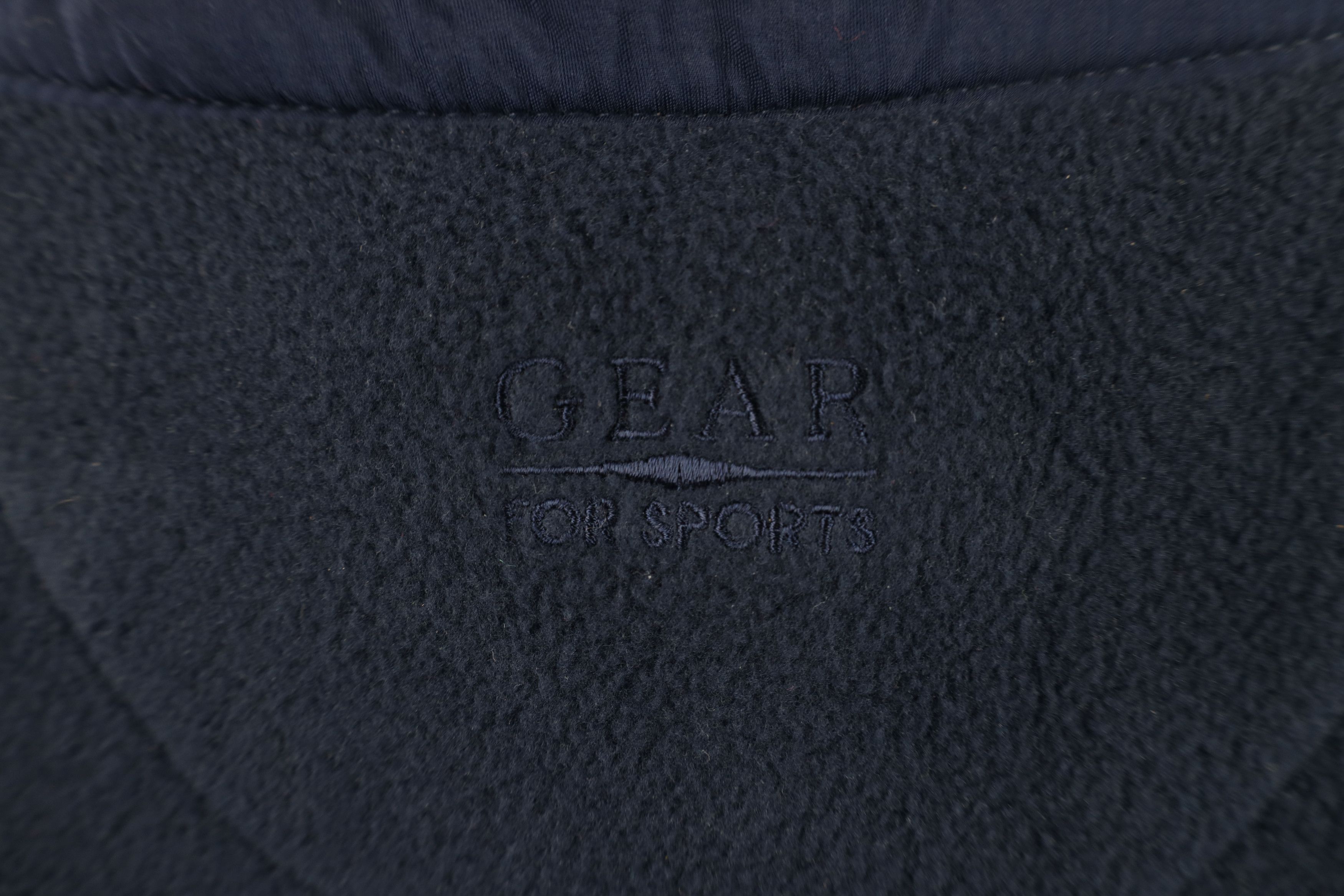 Vintage Vintage 90s Bay Resort Half Zip Fleece Sweater Navy Blue Size US M / EU 48-50 / 2 - 12 Thumbnail