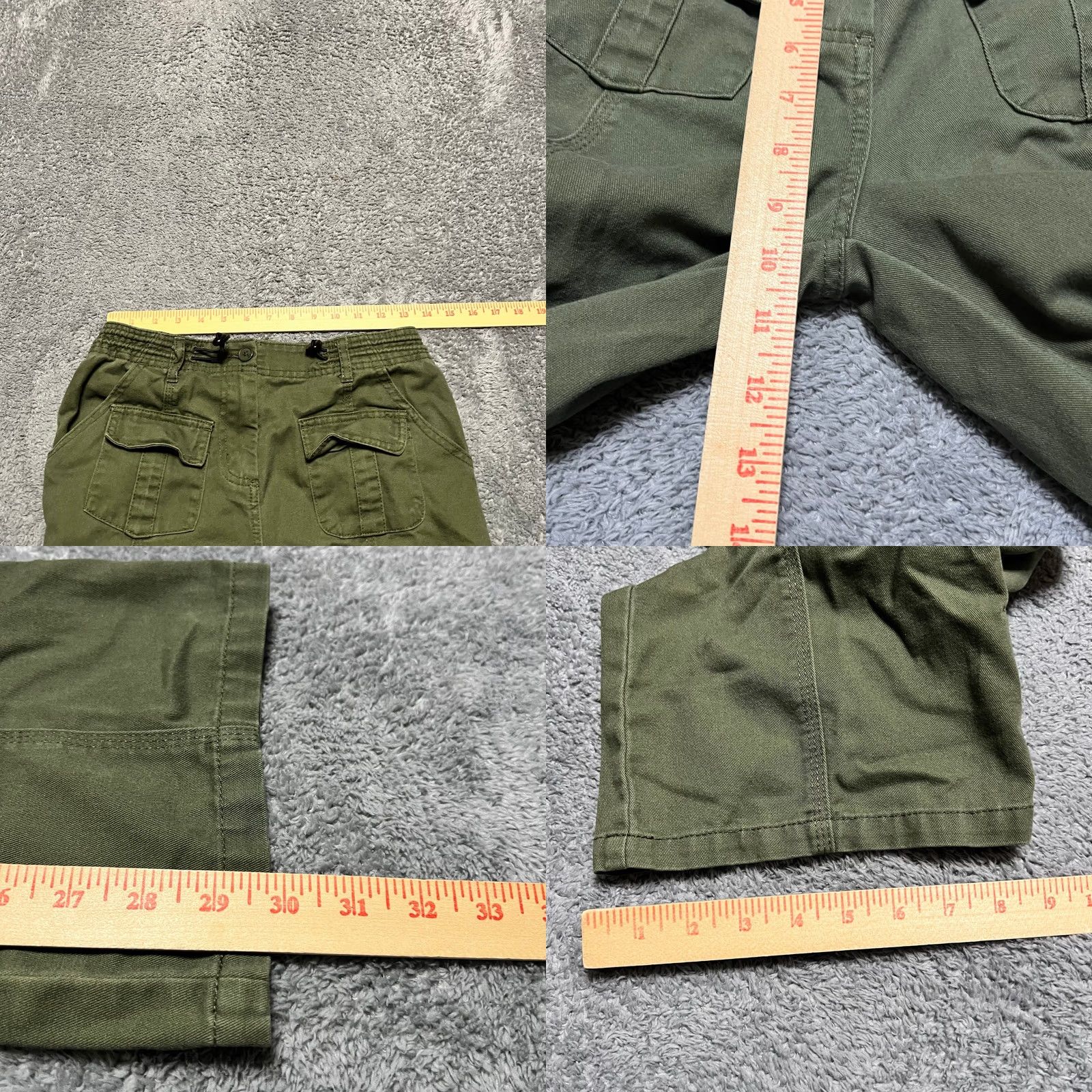Brandy Melville Brandy Melville Pants Womens OS GRN Cargo Military Utility Straight Cotton Blend OS Regular Green 27x30 Mens? Size 42" / US 20 - 8 Thumbnail