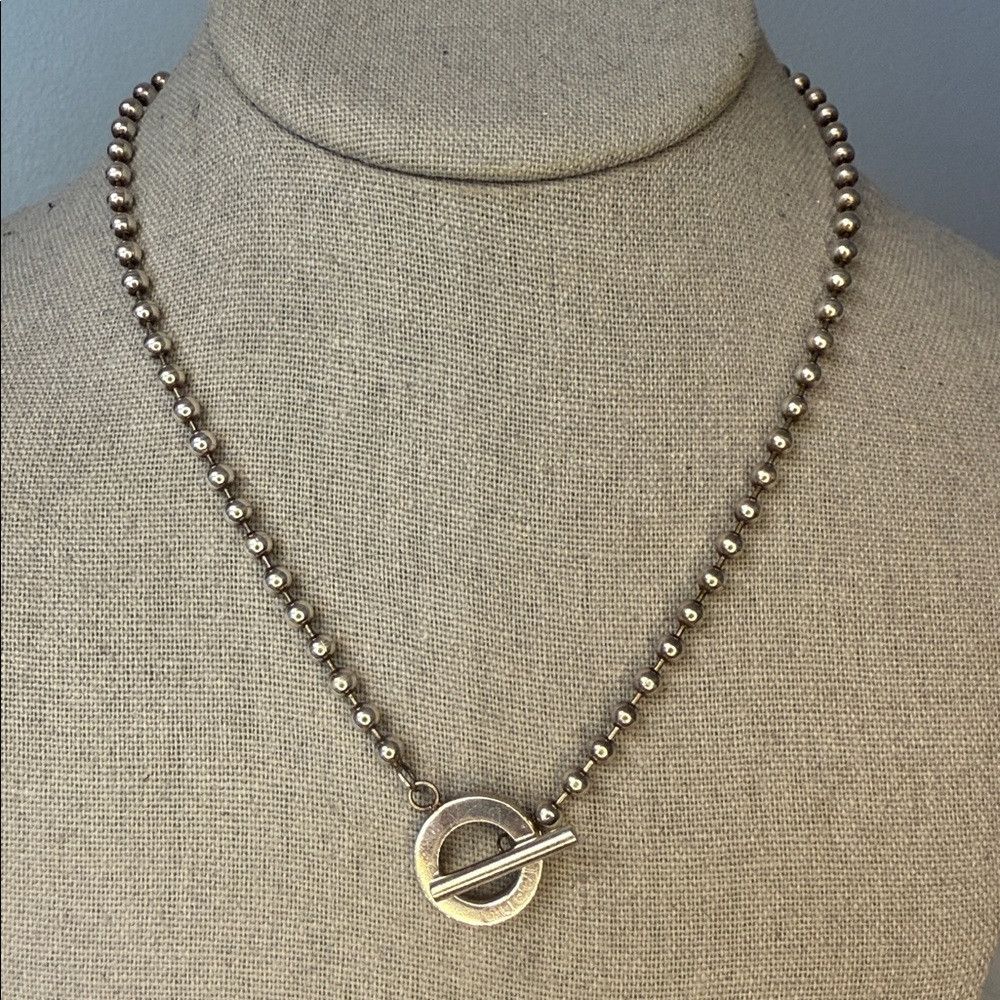 Gucci Gucci Sterling Silver Toggle Boule Necklace 17.5in Size ONE SIZE - 3 Thumbnail