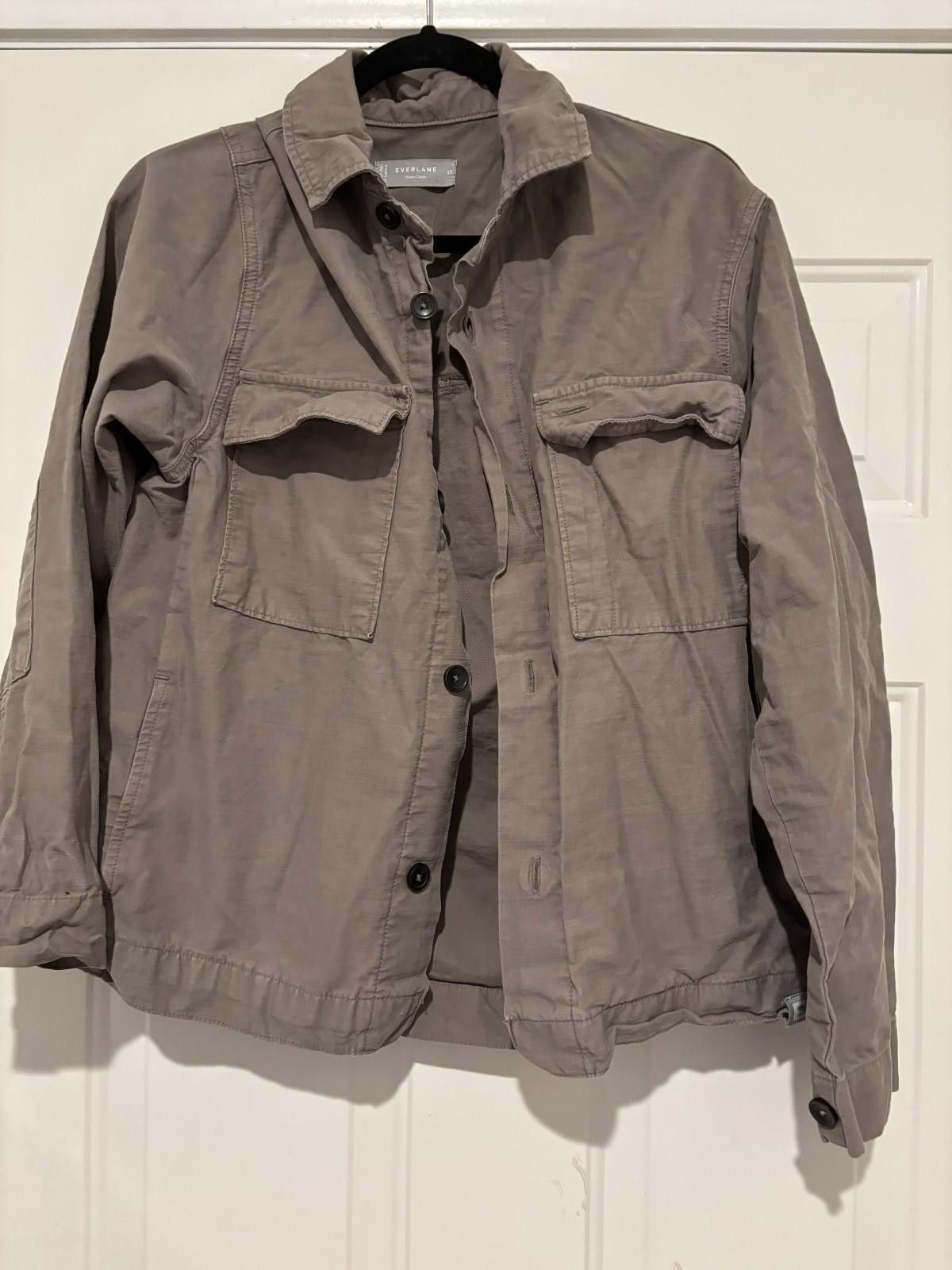 Everlane Womens sz XL brown Everlane utility jacket runs large #653 Size XS / US 0-2 / IT 36-38 - 1 Thumbnail